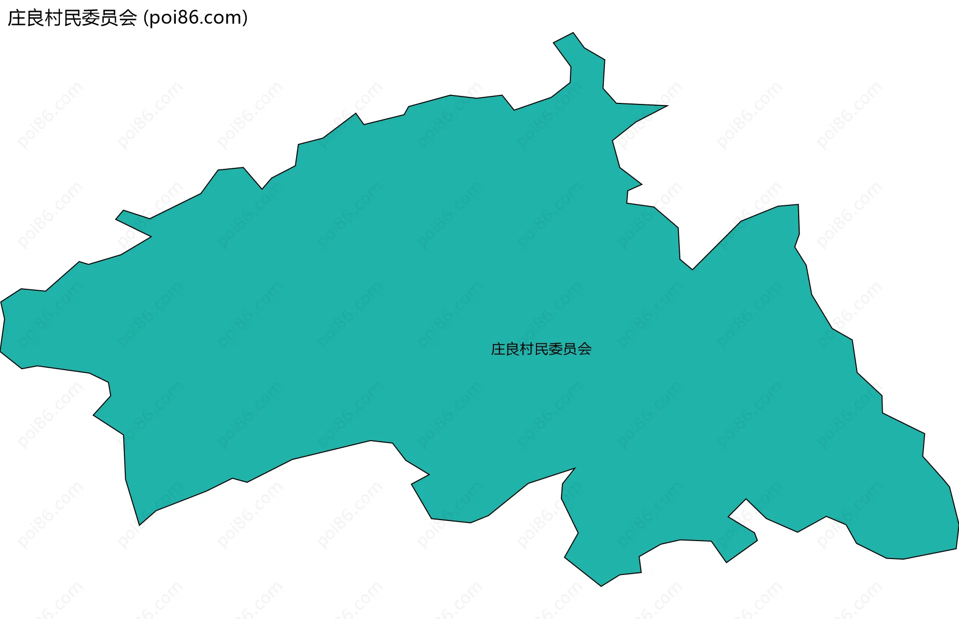 庄良村民委员会边界地图