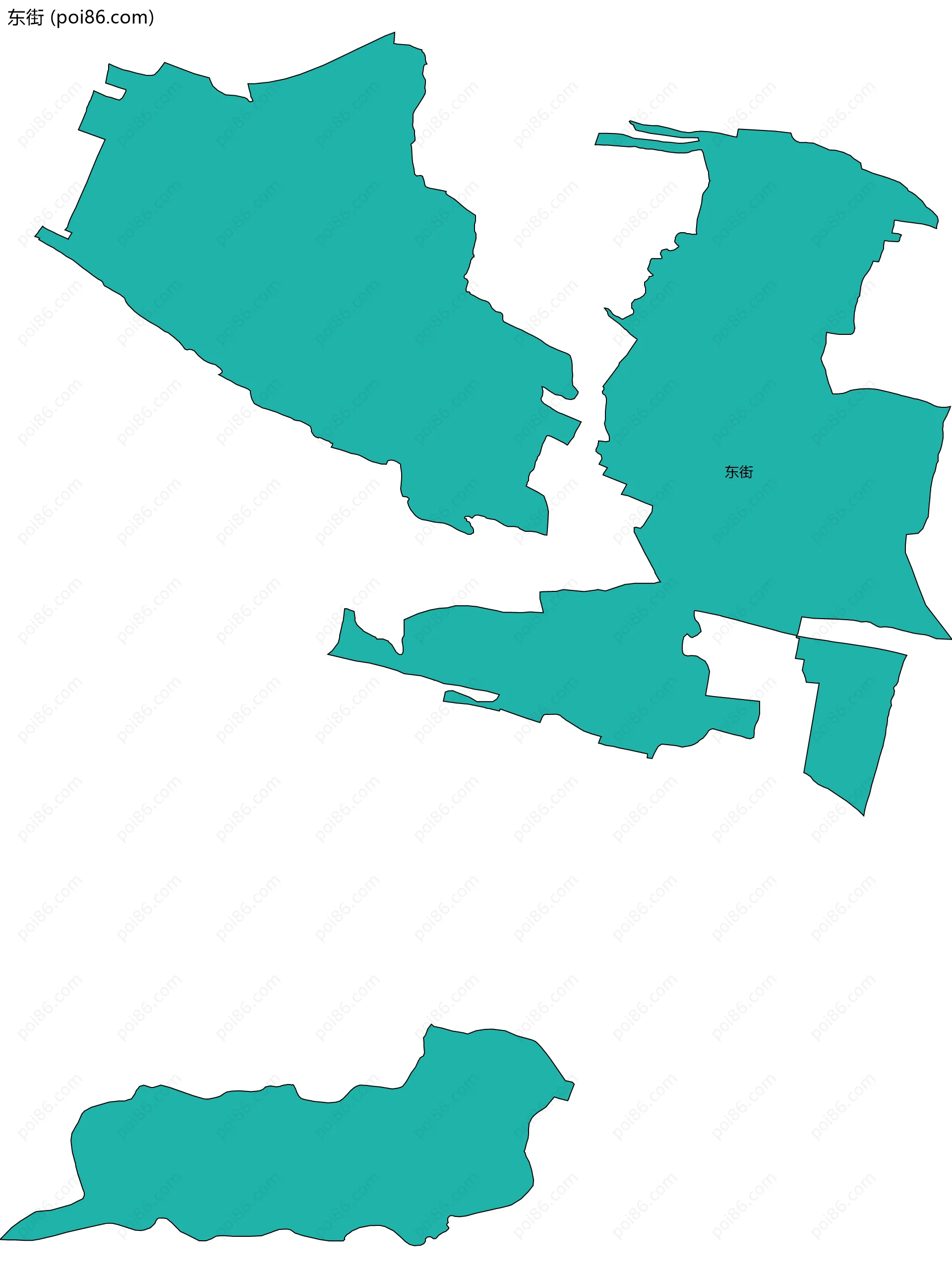 东街边界地图