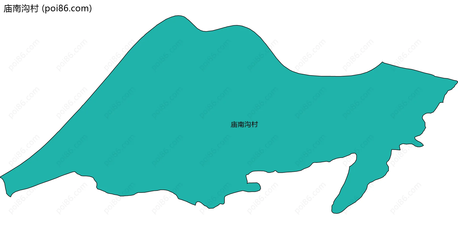 庙南沟村边界地图