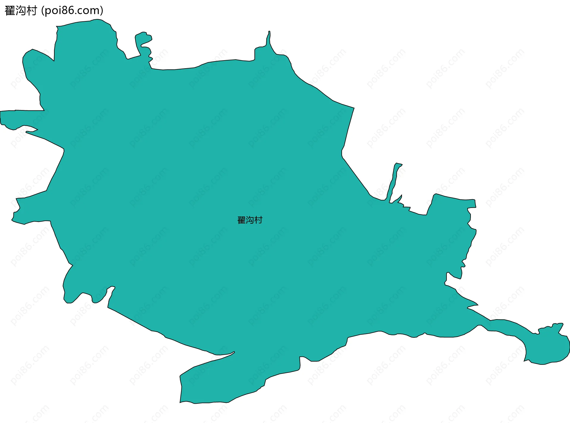 翟沟村边界地图