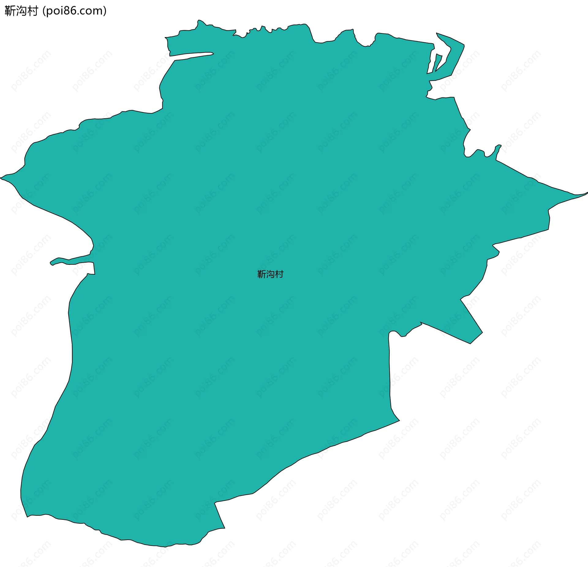 靳沟村边界地图