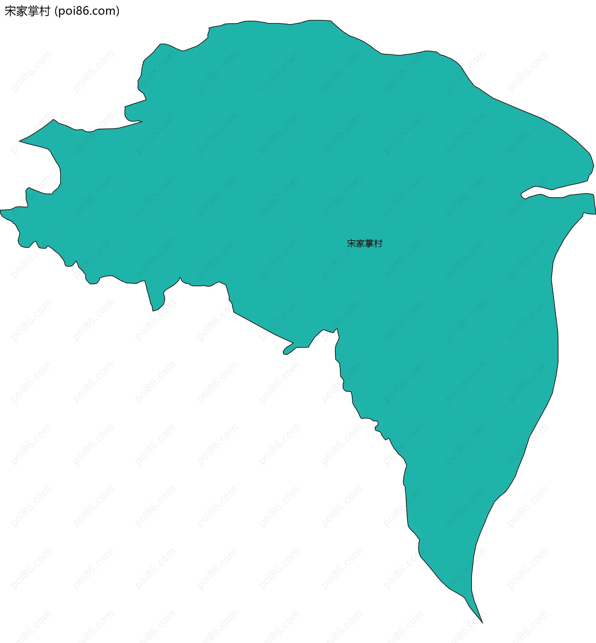 宋家掌村边界地图