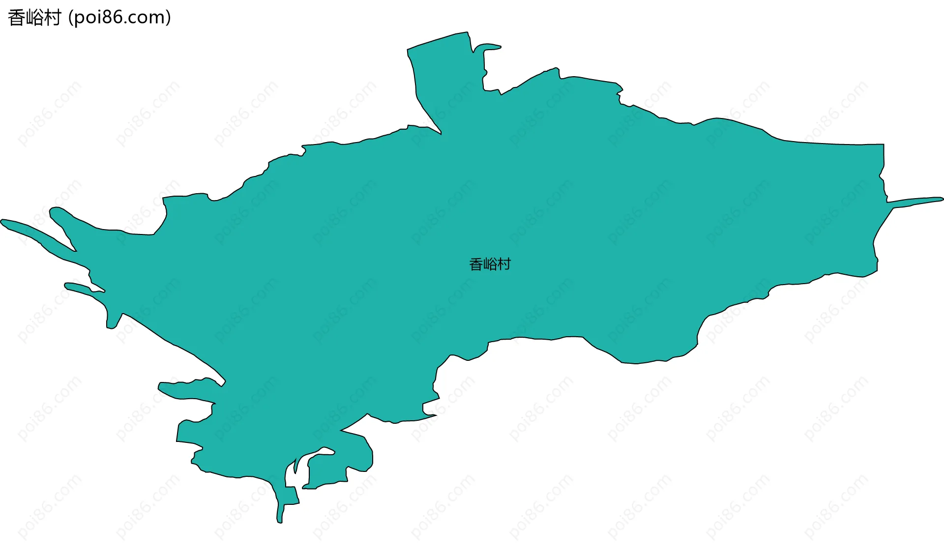 香峪村边界地图