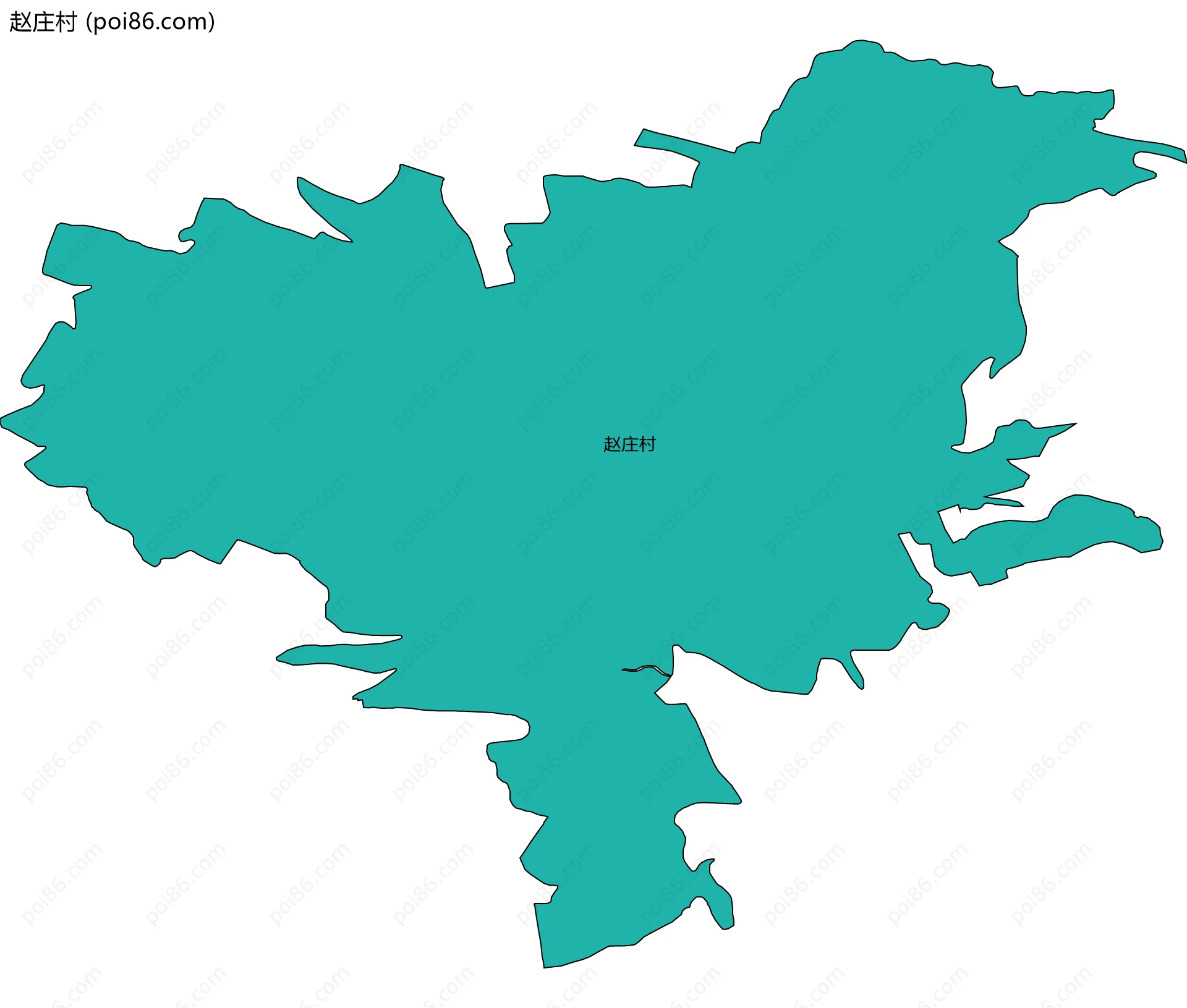 赵庄村边界地图