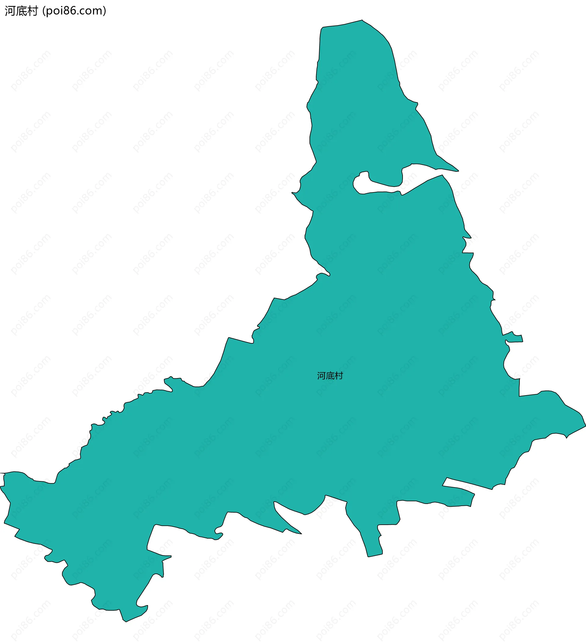 河底村边界地图