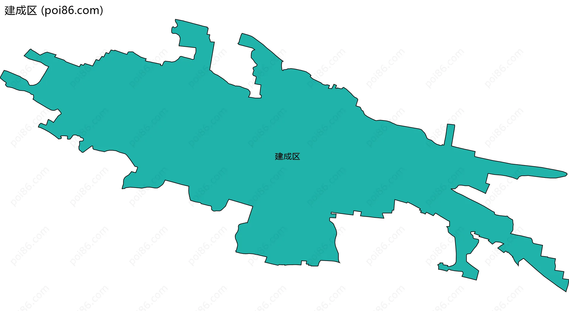 建成区边界地图