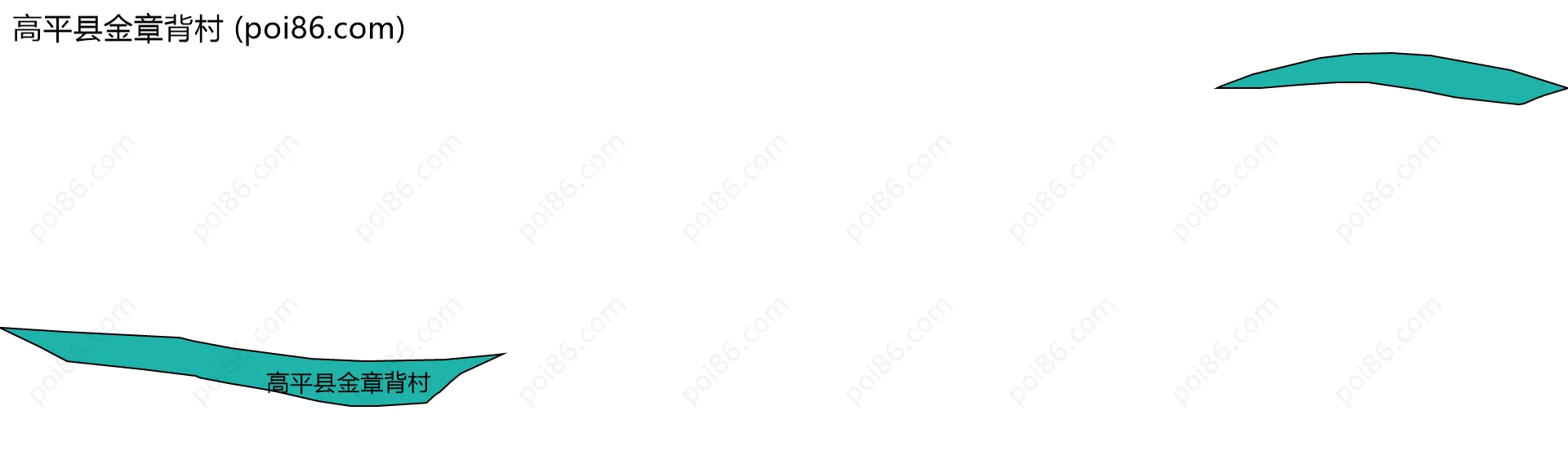 高平县金章背村边界地图