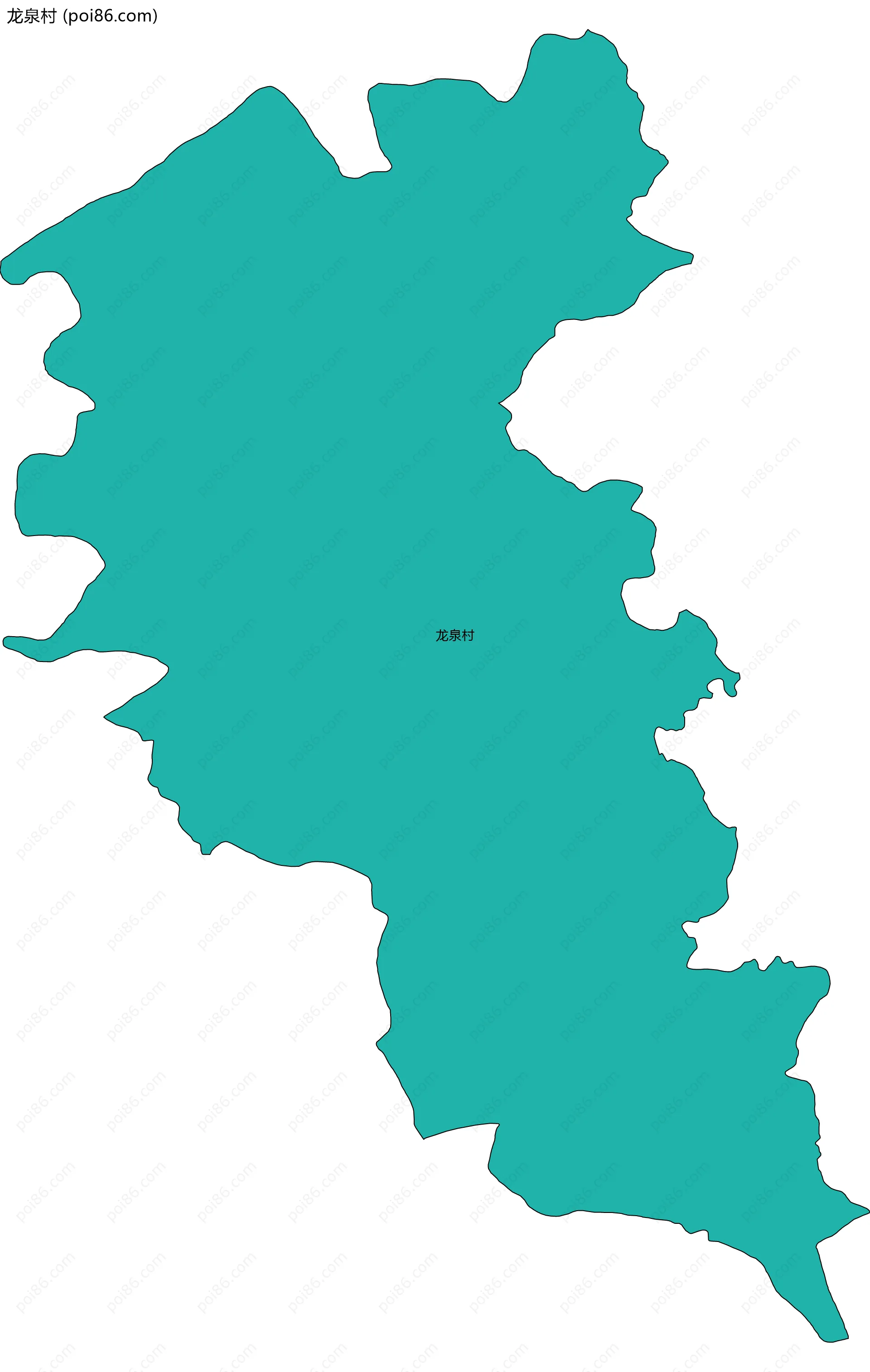 龙泉村边界地图