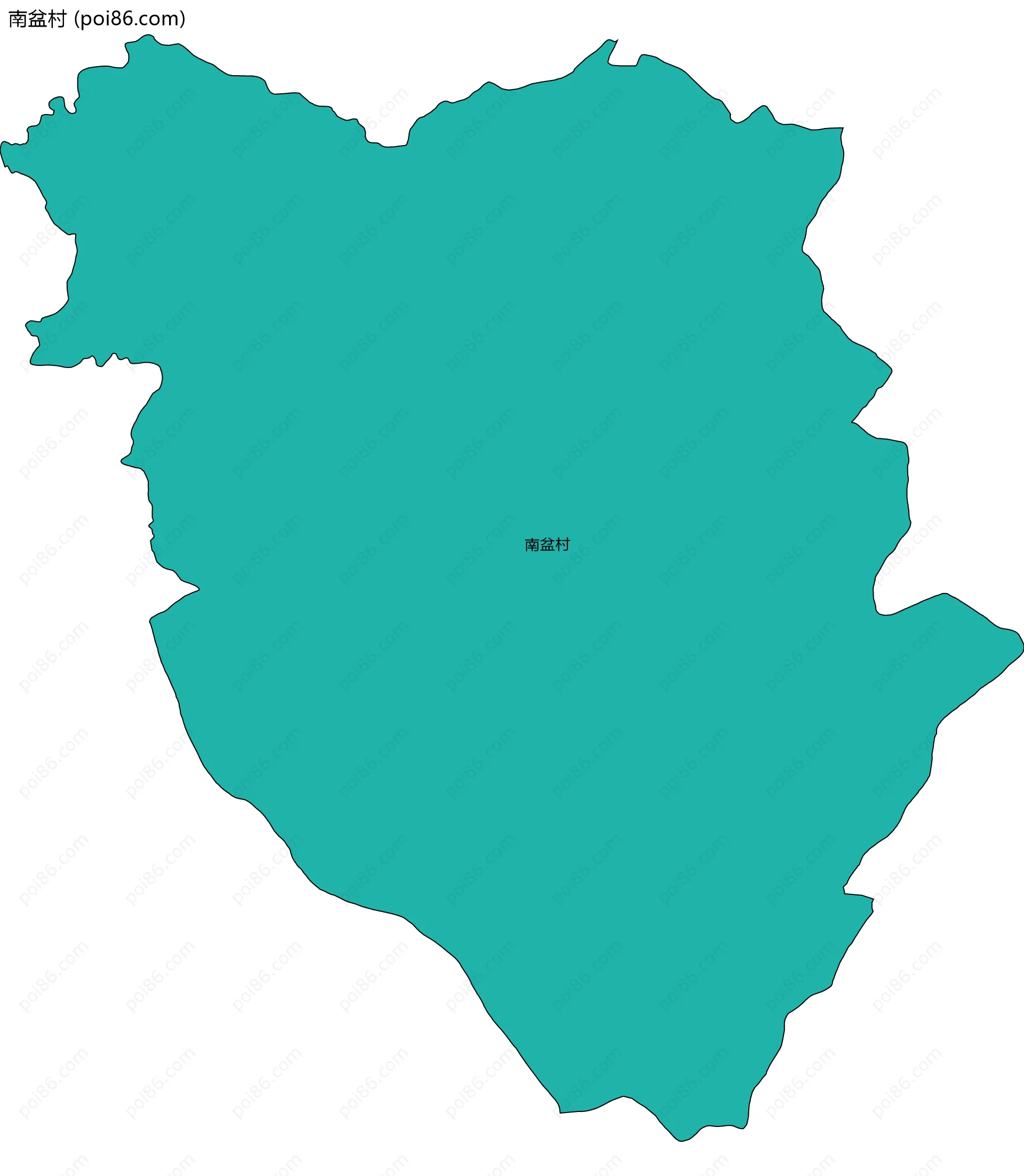 南盆村边界地图