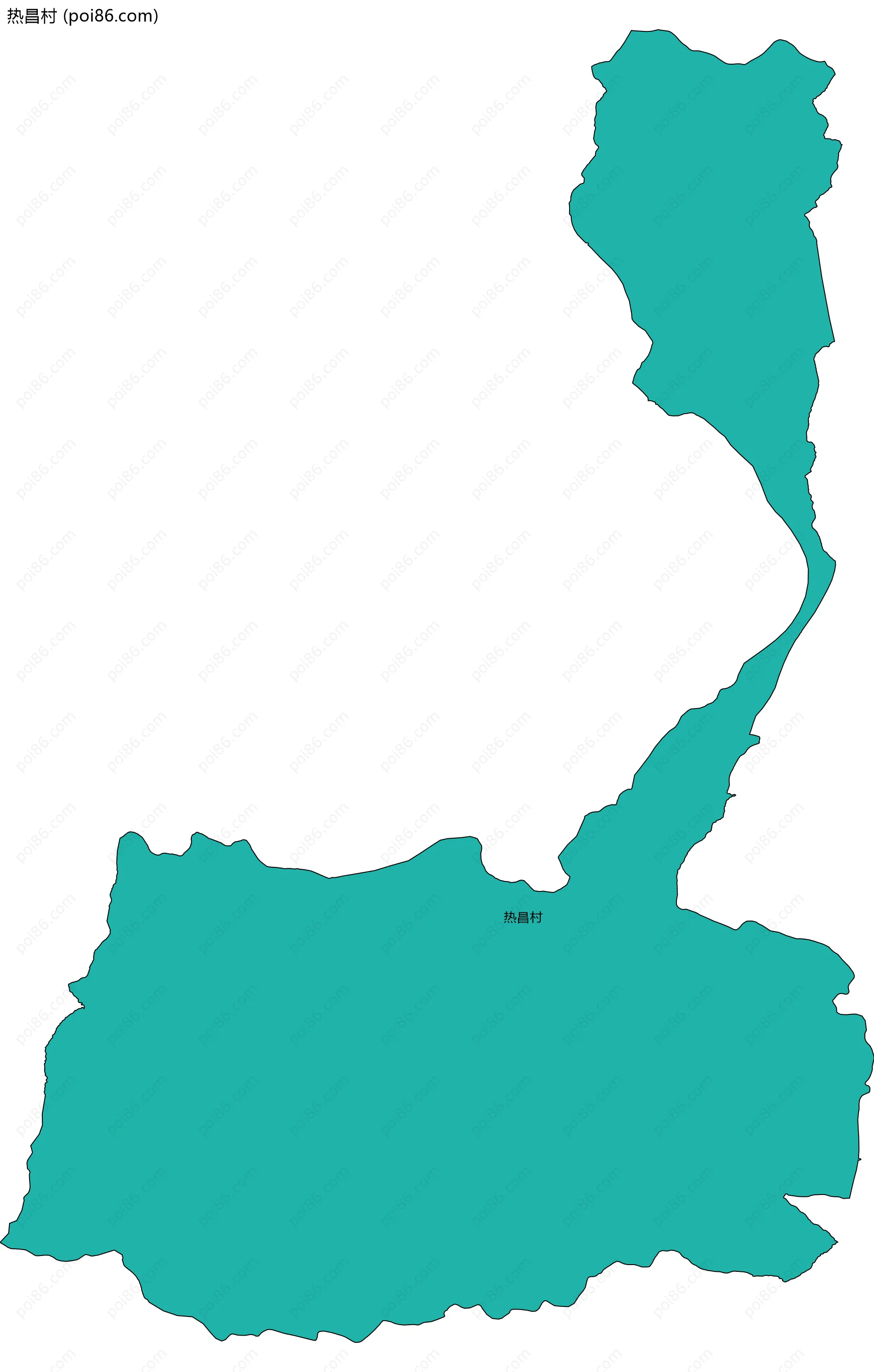 热昌村边界地图