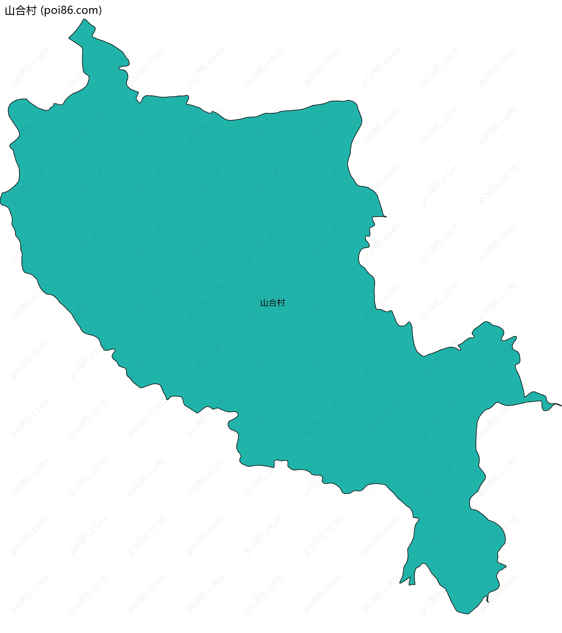山合村边界地图