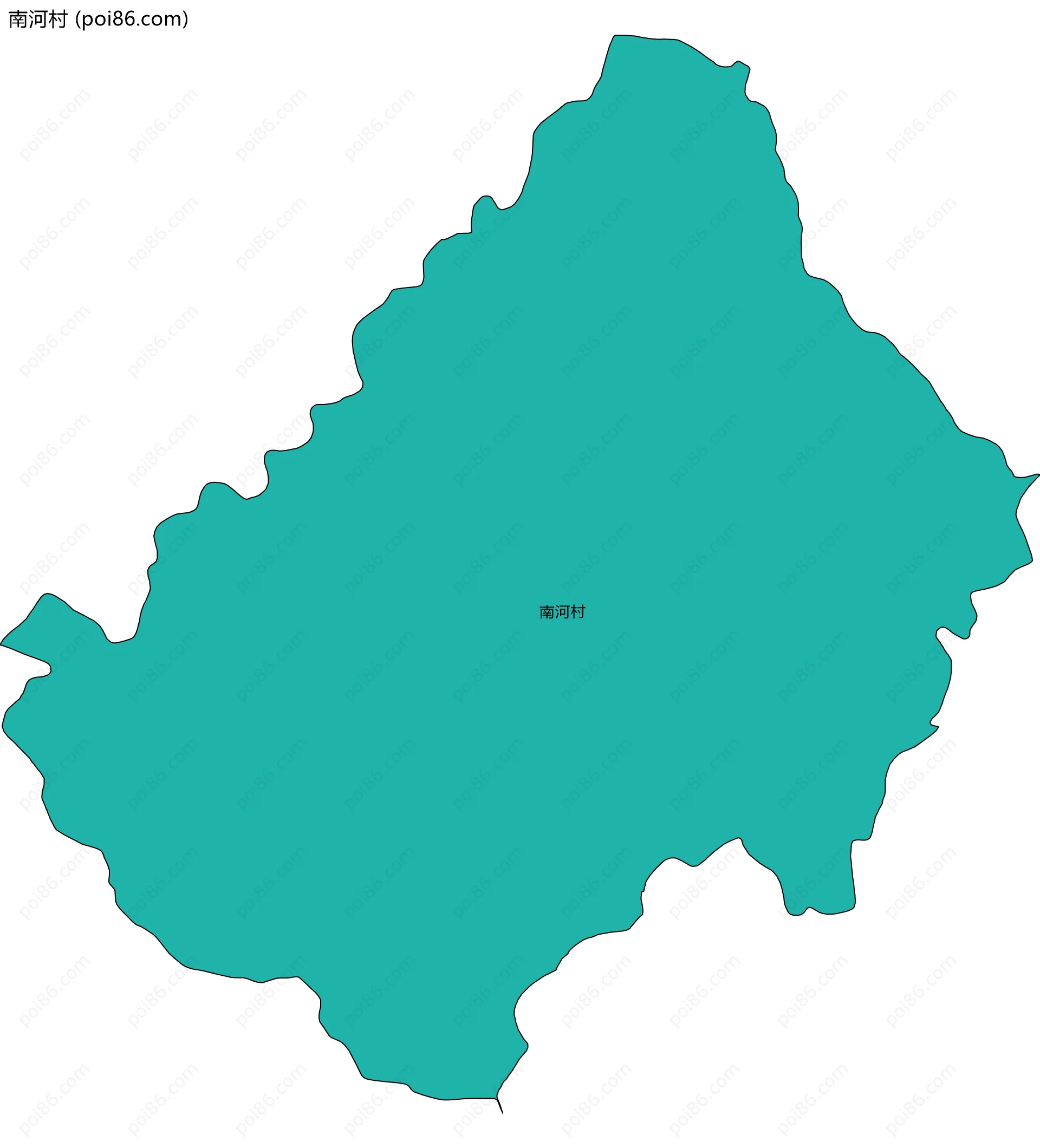 南河村边界地图