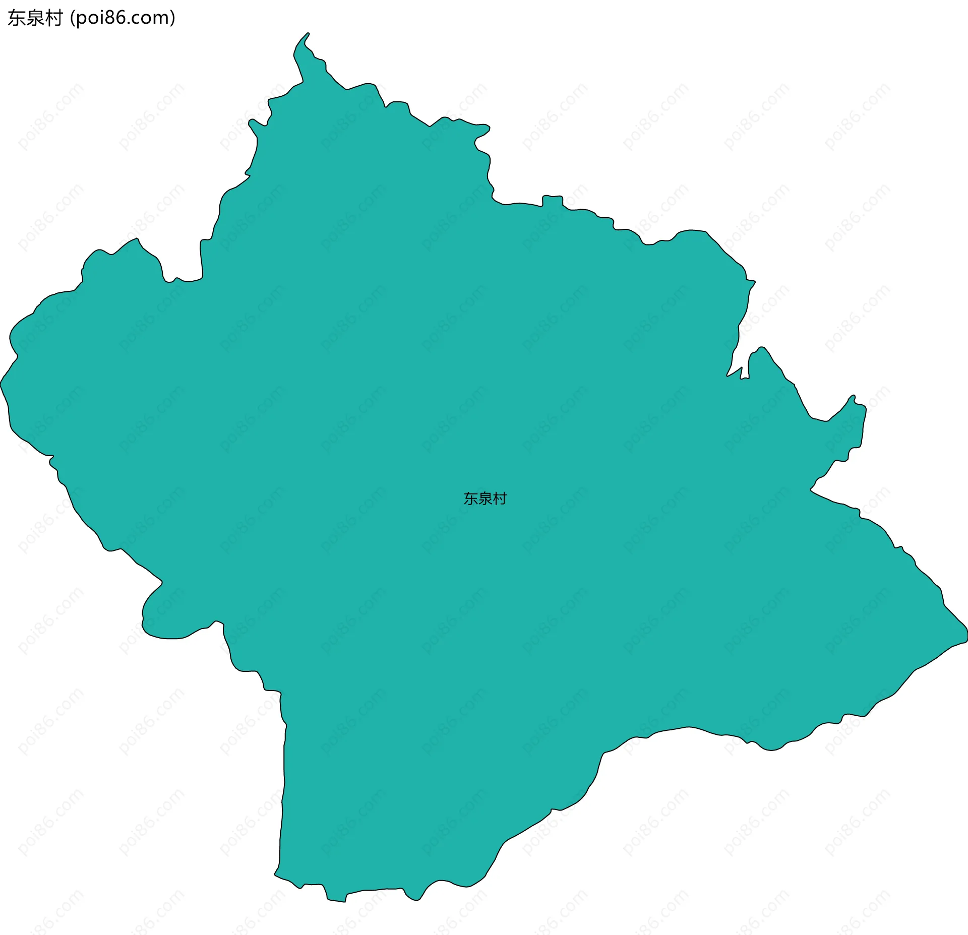 东泉村边界地图