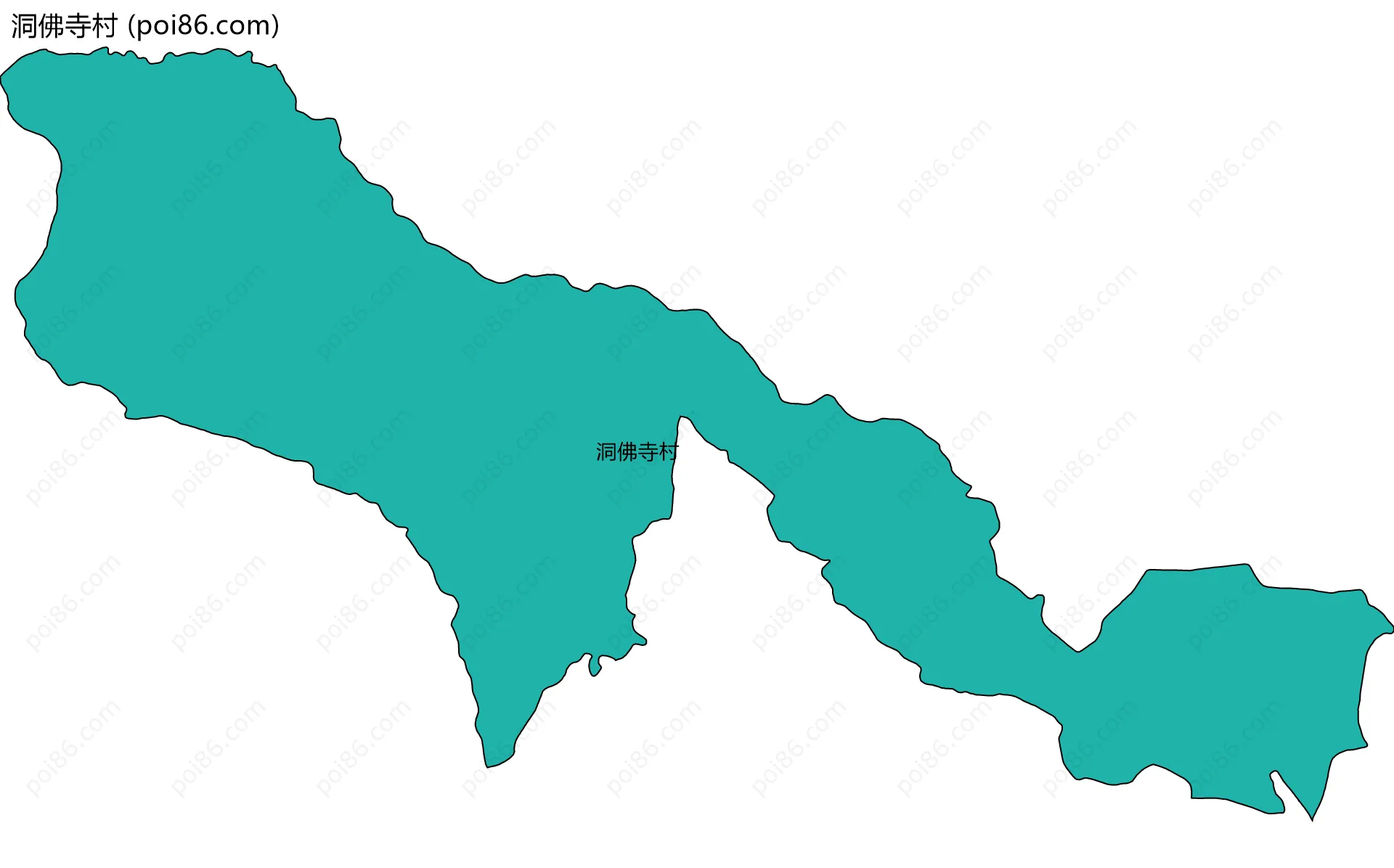 洞佛寺村边界地图
