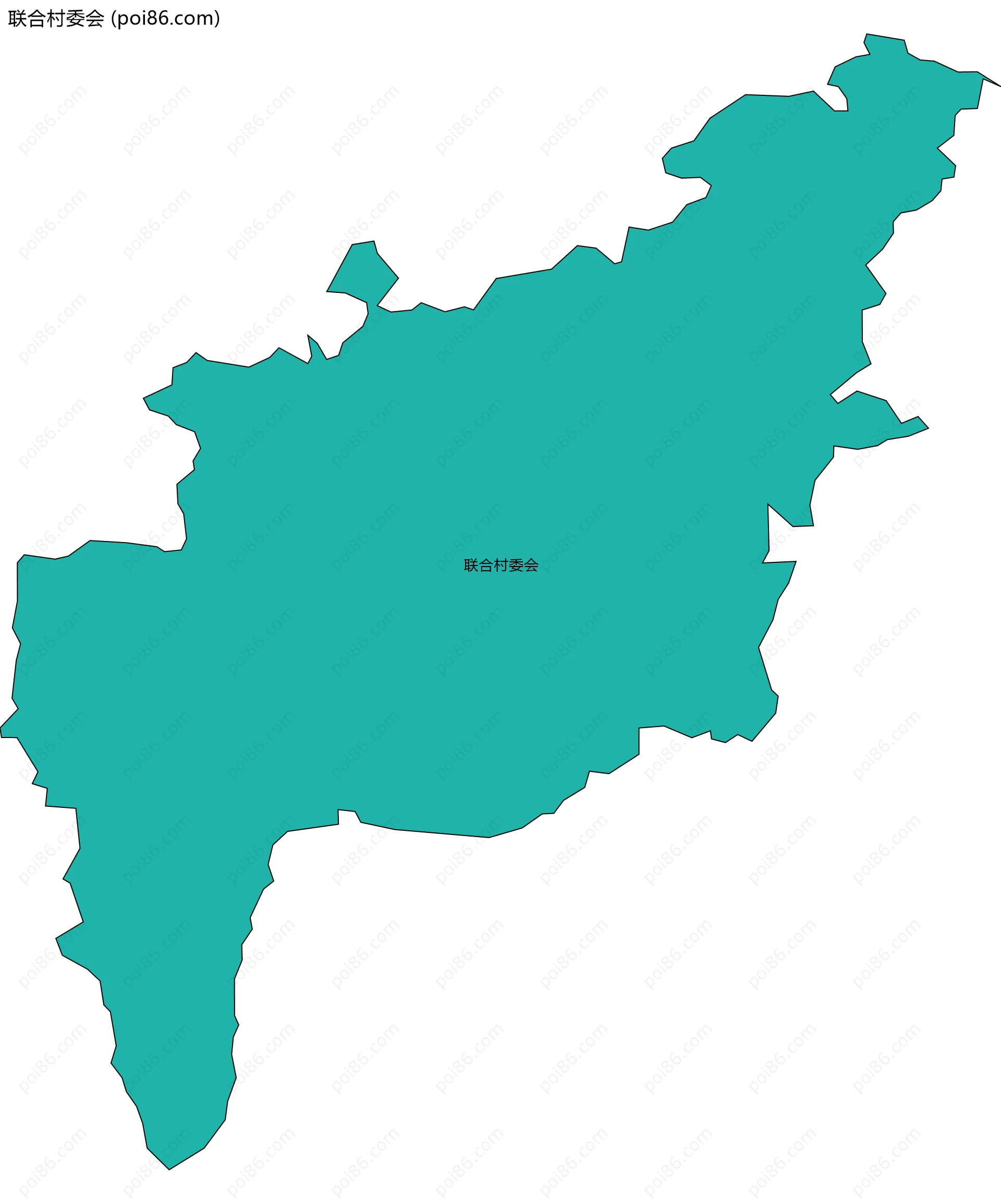 联合村委会边界地图