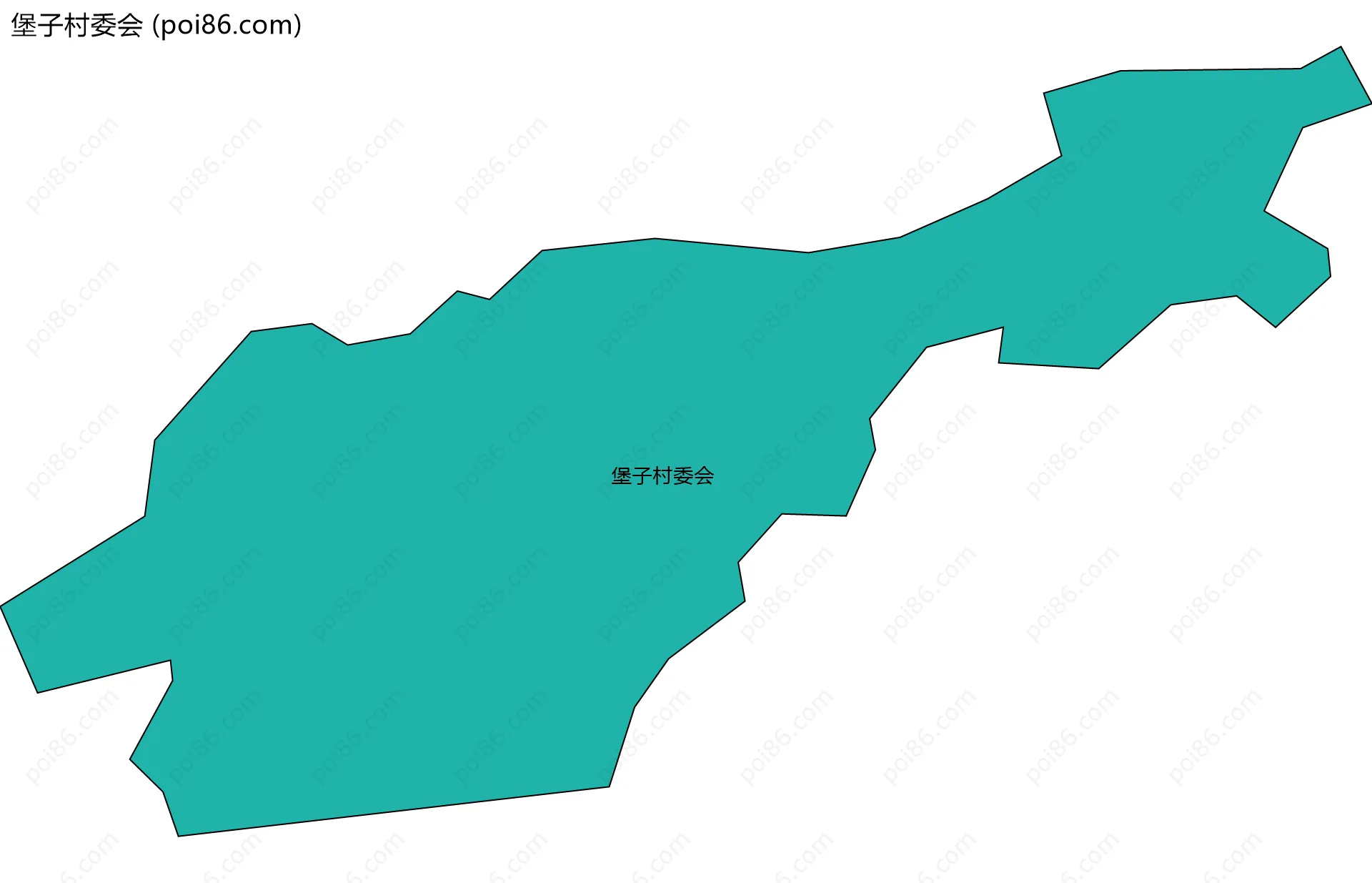 堡子村委会边界地图