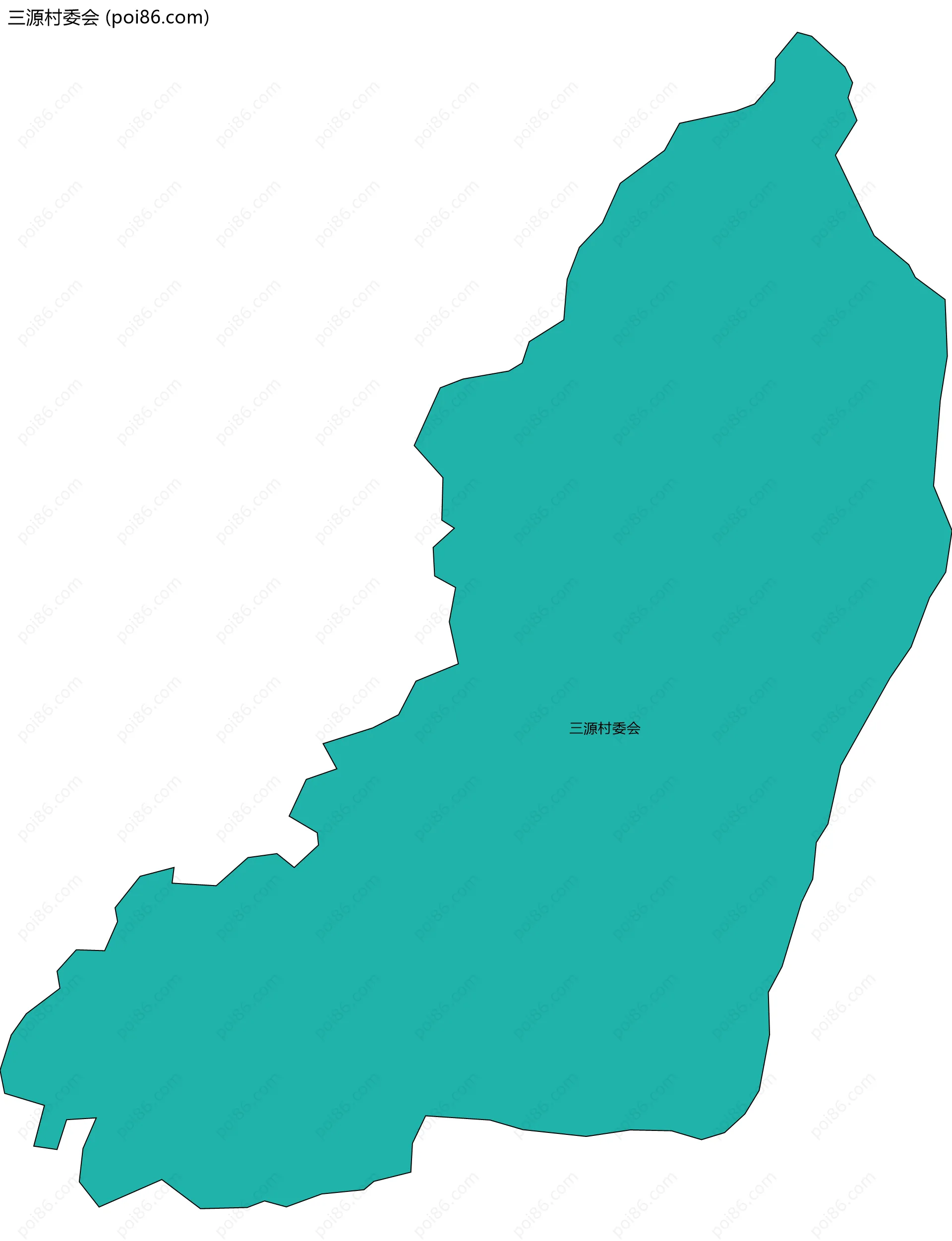 三源村委会边界地图