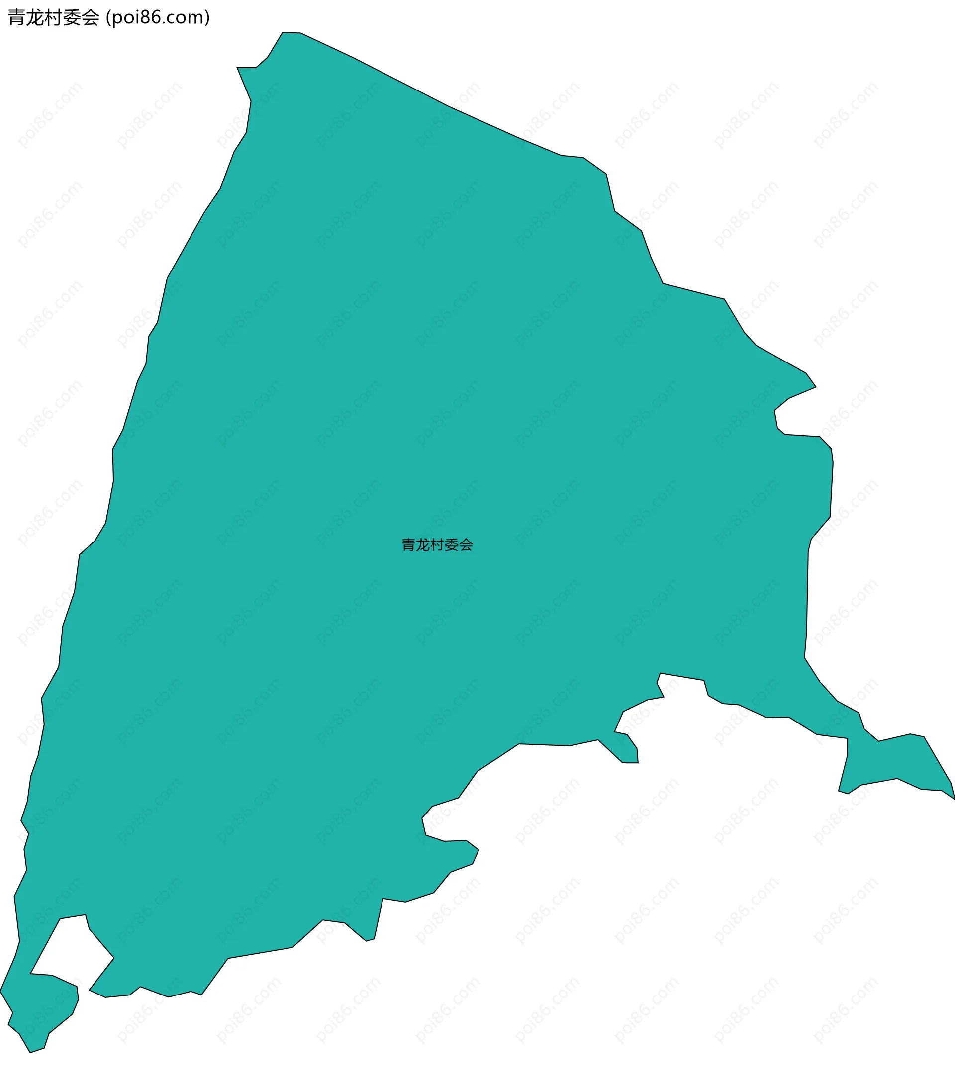 青龙村委会边界地图