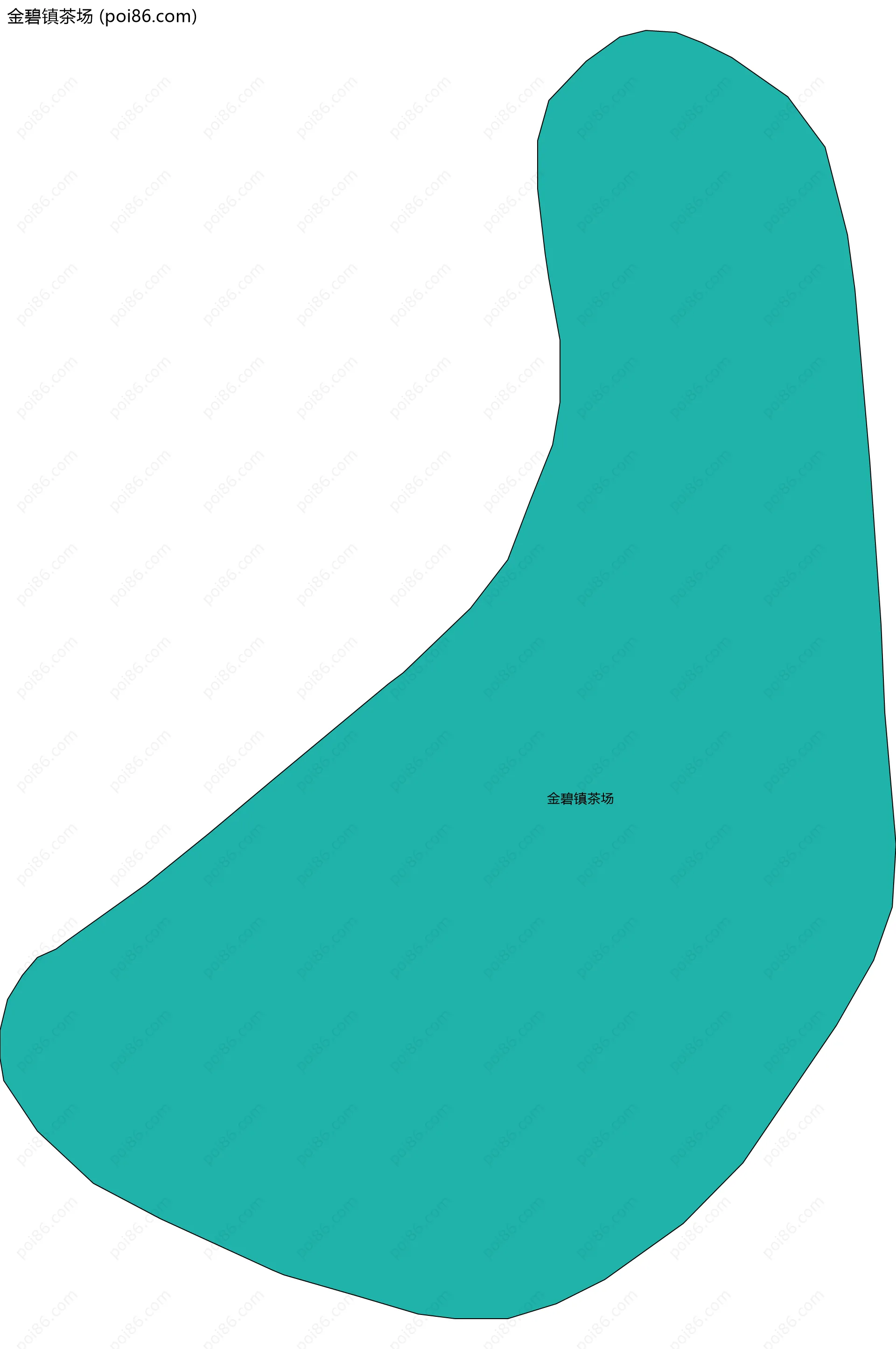 金碧镇茶场边界地图