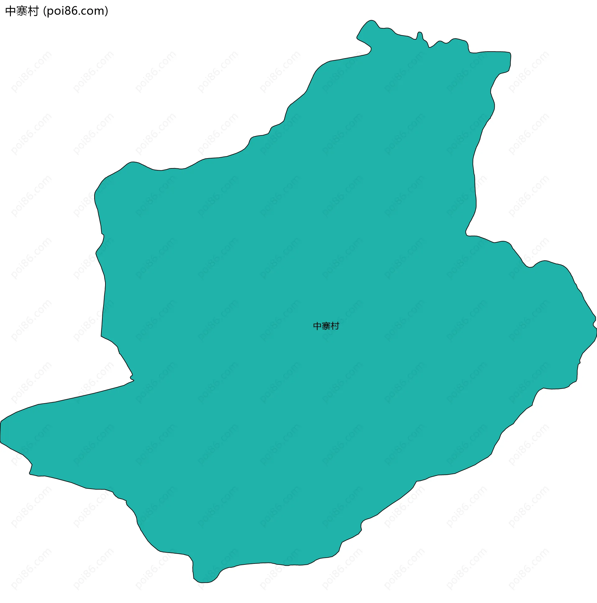 中寨村边界地图