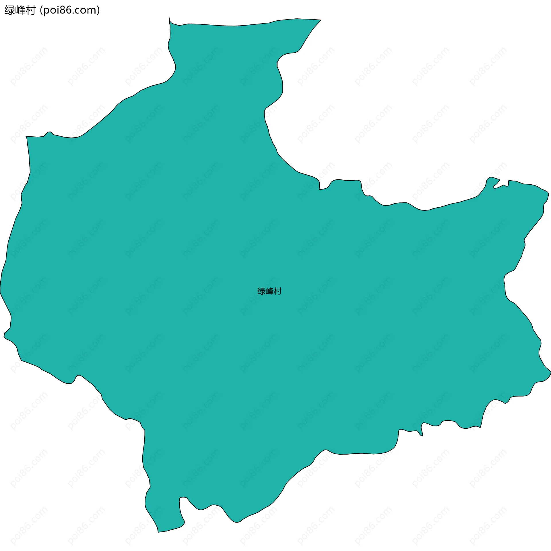 绿峰村边界地图