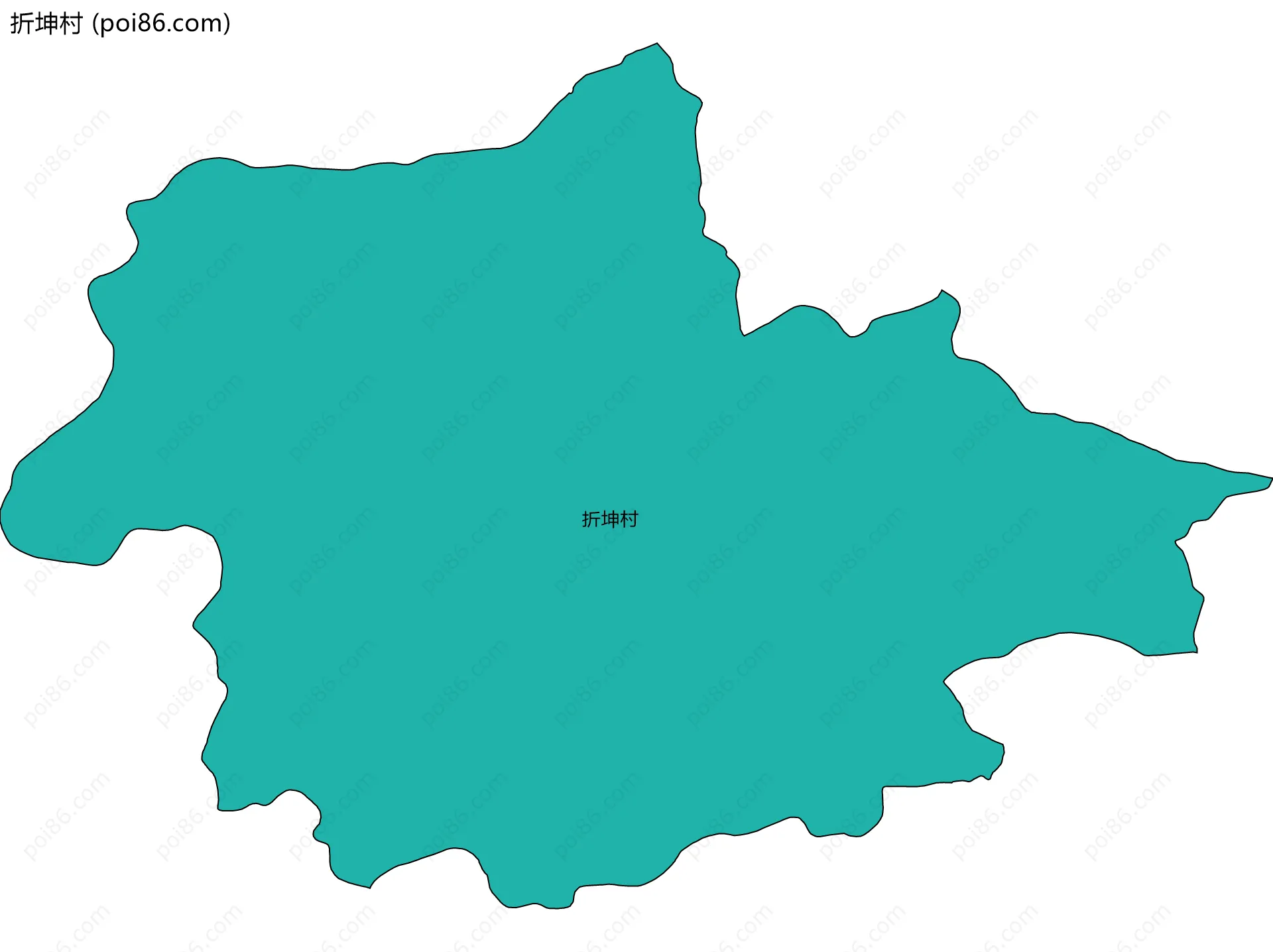 折坤村边界地图