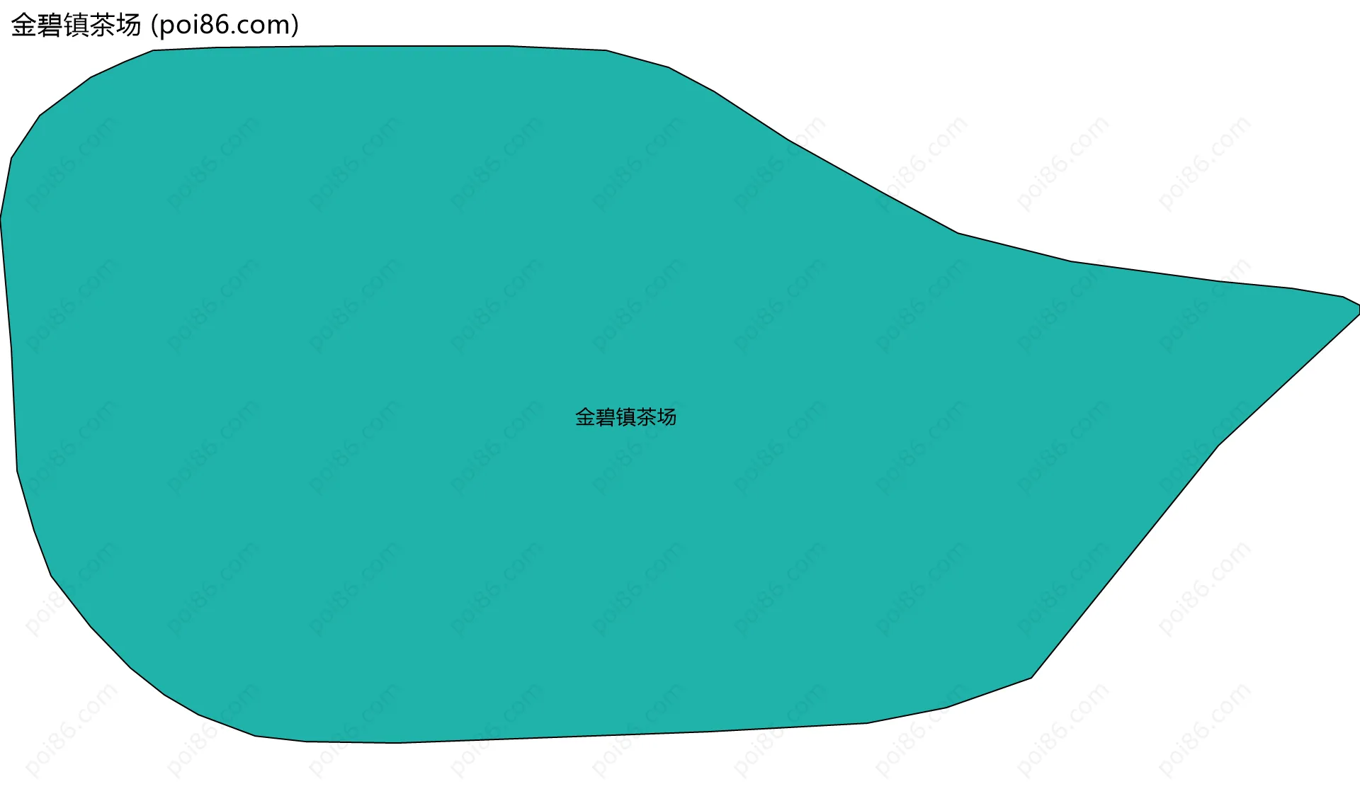 金碧镇茶场边界地图