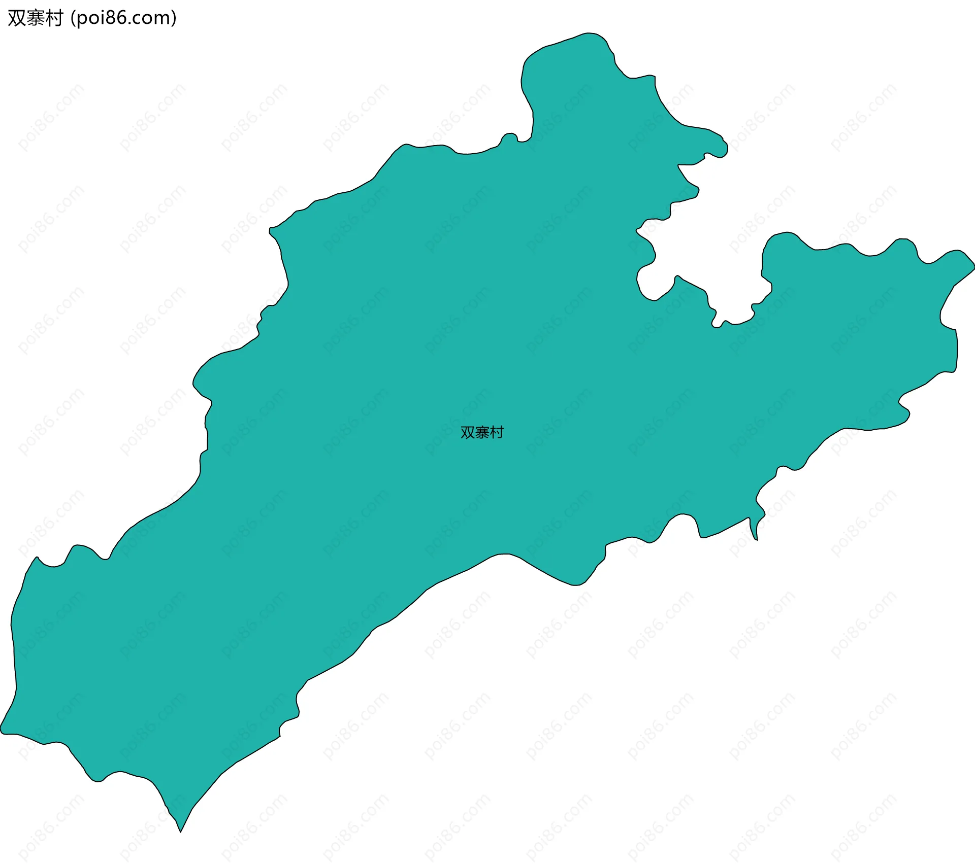 双寨村边界地图