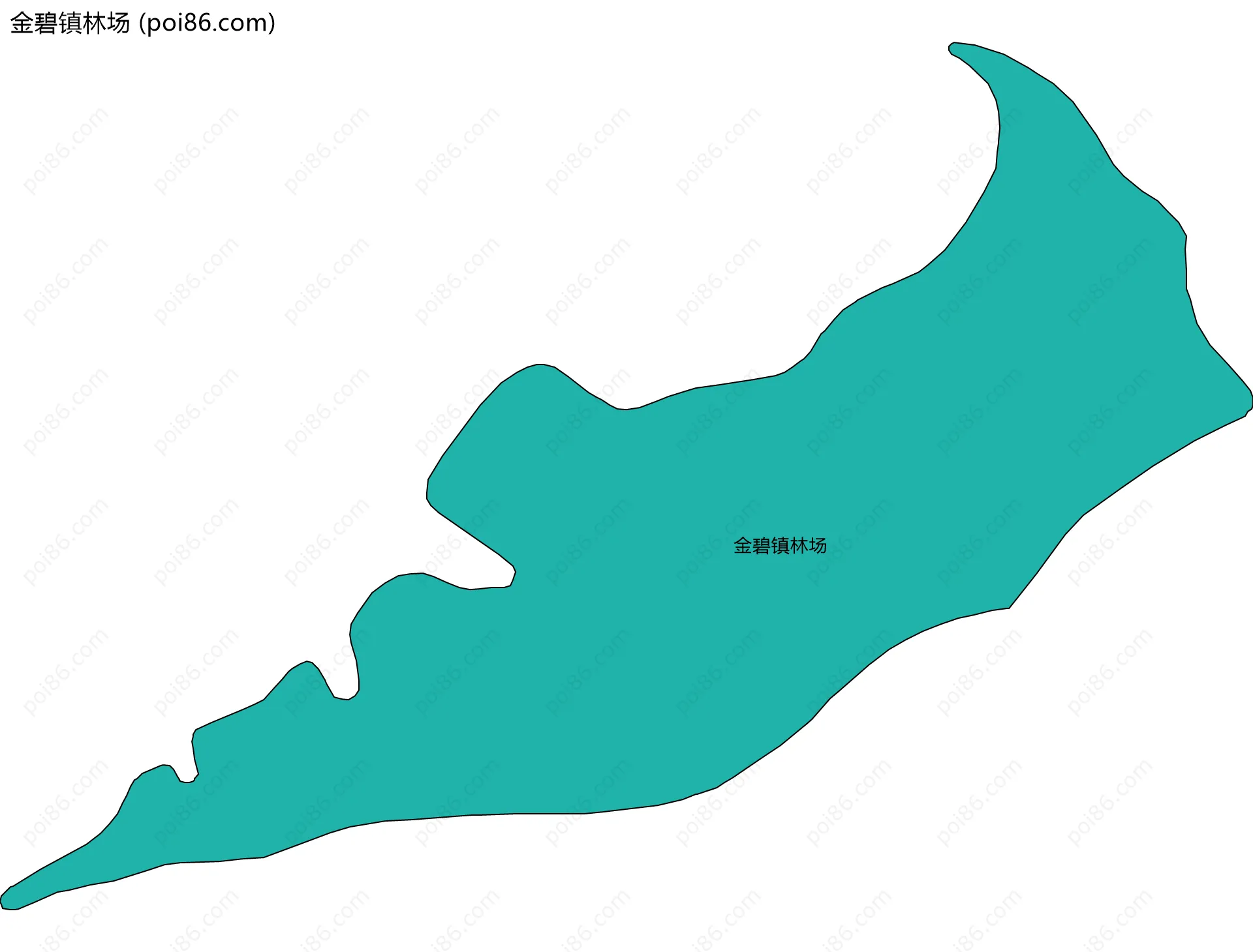 金碧镇林场边界地图