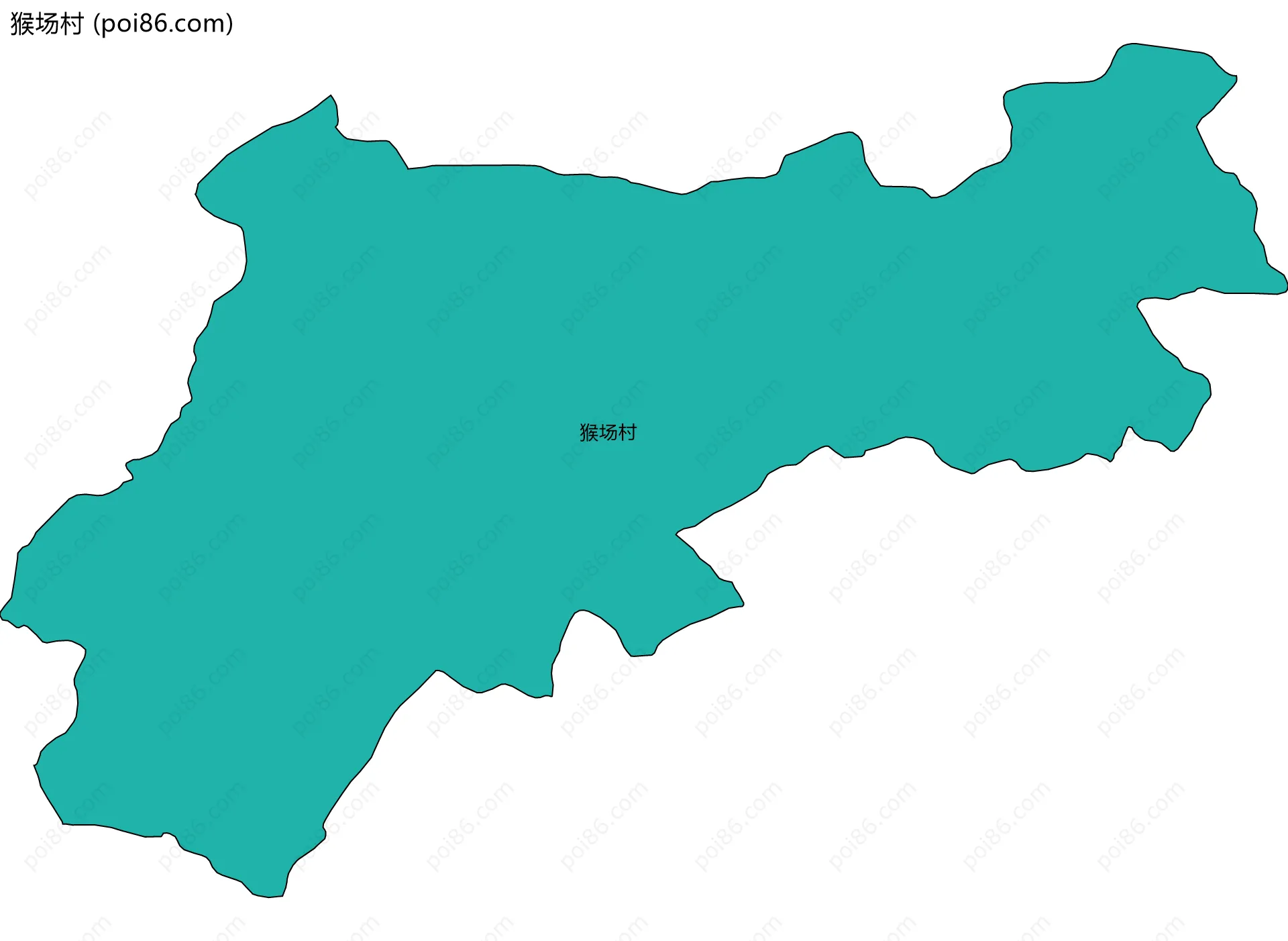猴场村边界地图