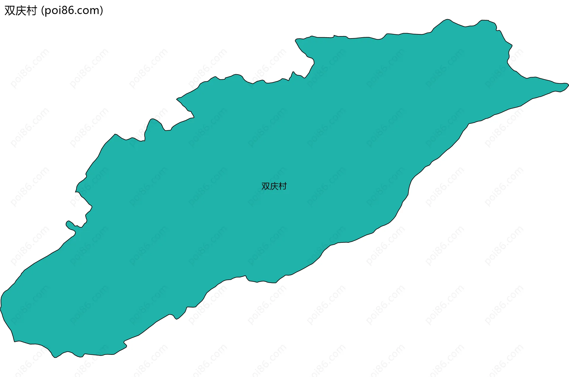 双庆村边界地图