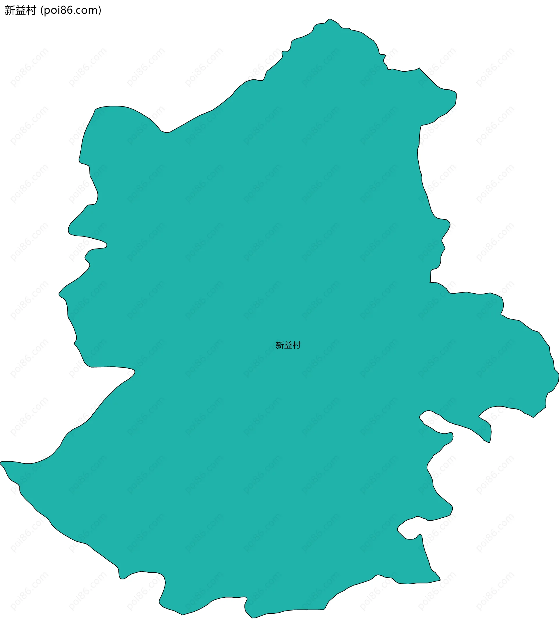 新益村边界地图