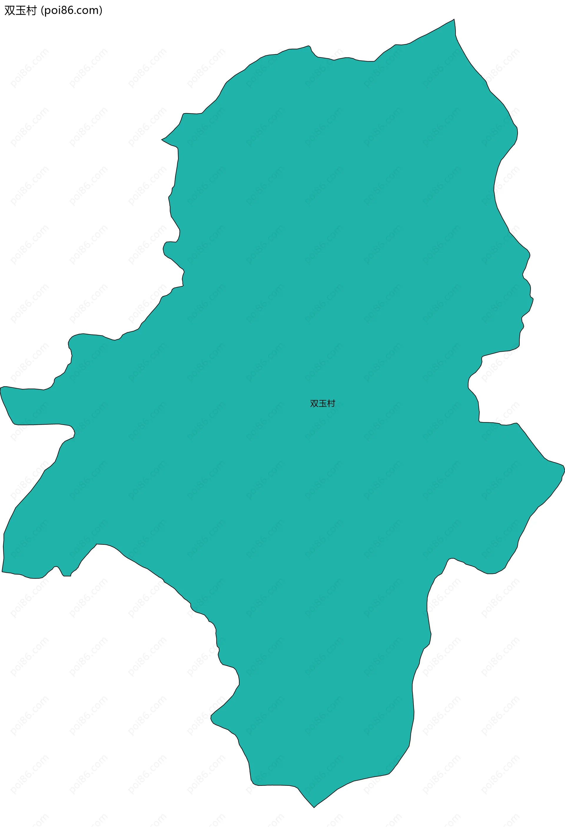 双玉村边界地图