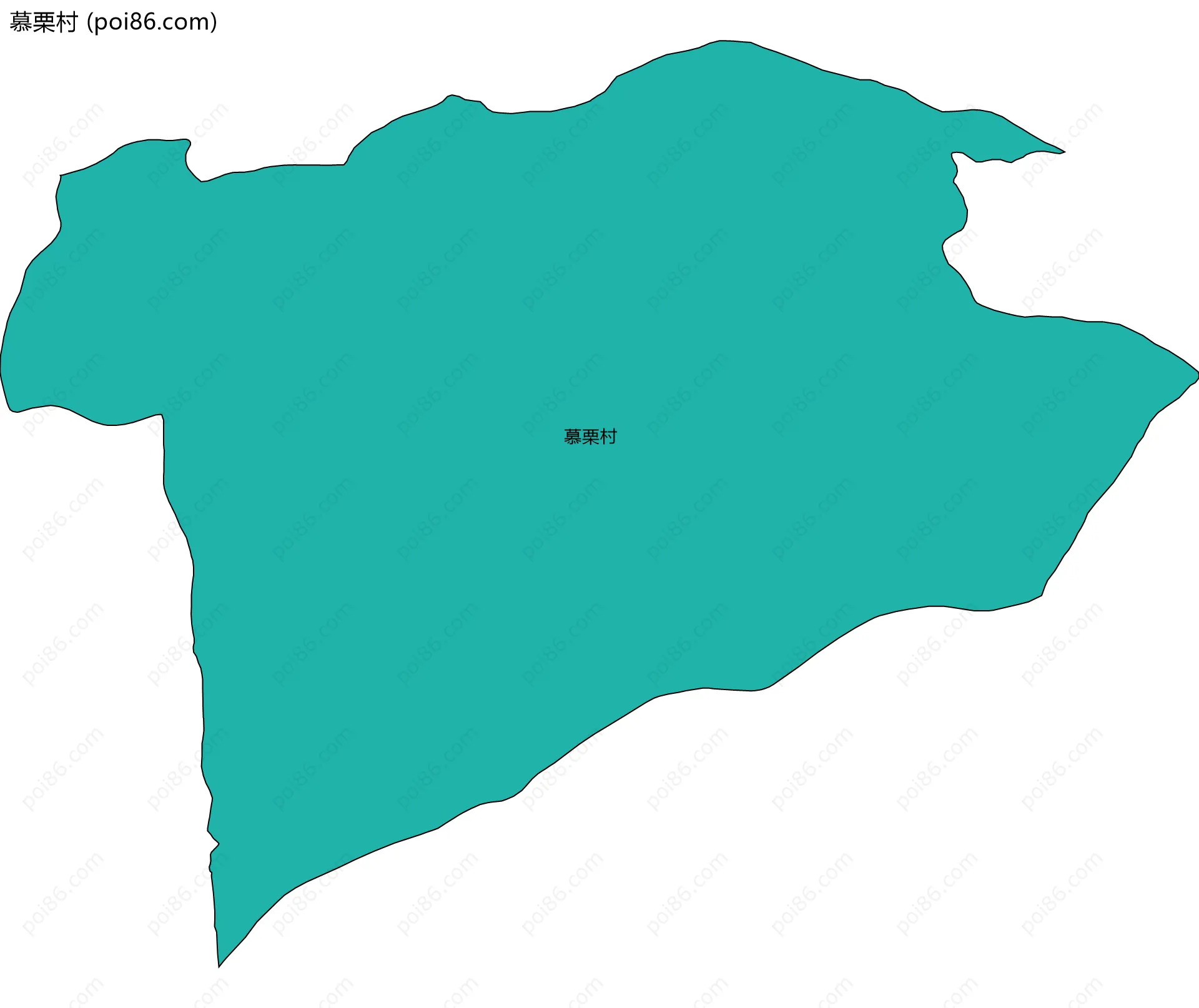 慕栗村边界地图