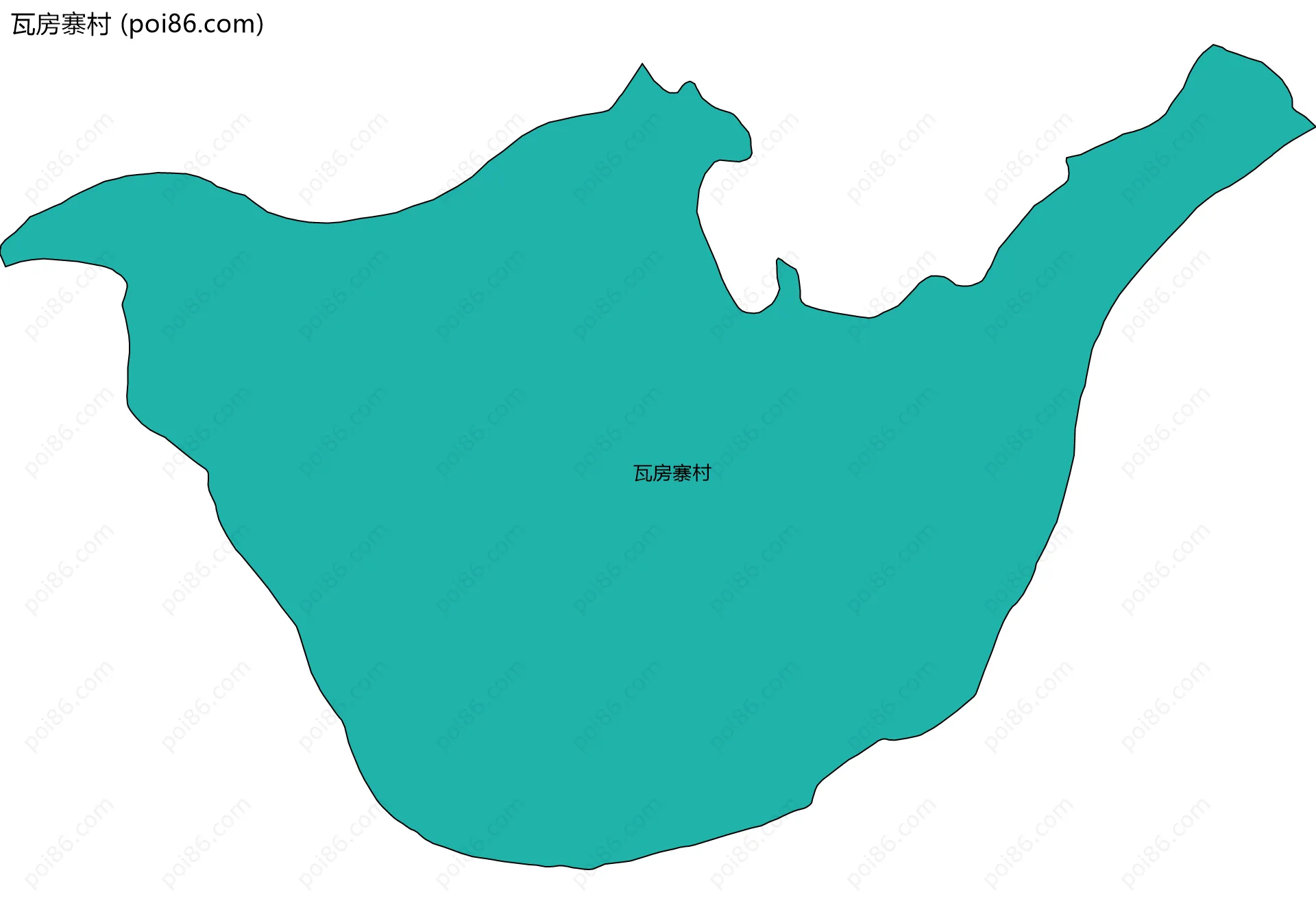 瓦房寨村边界地图