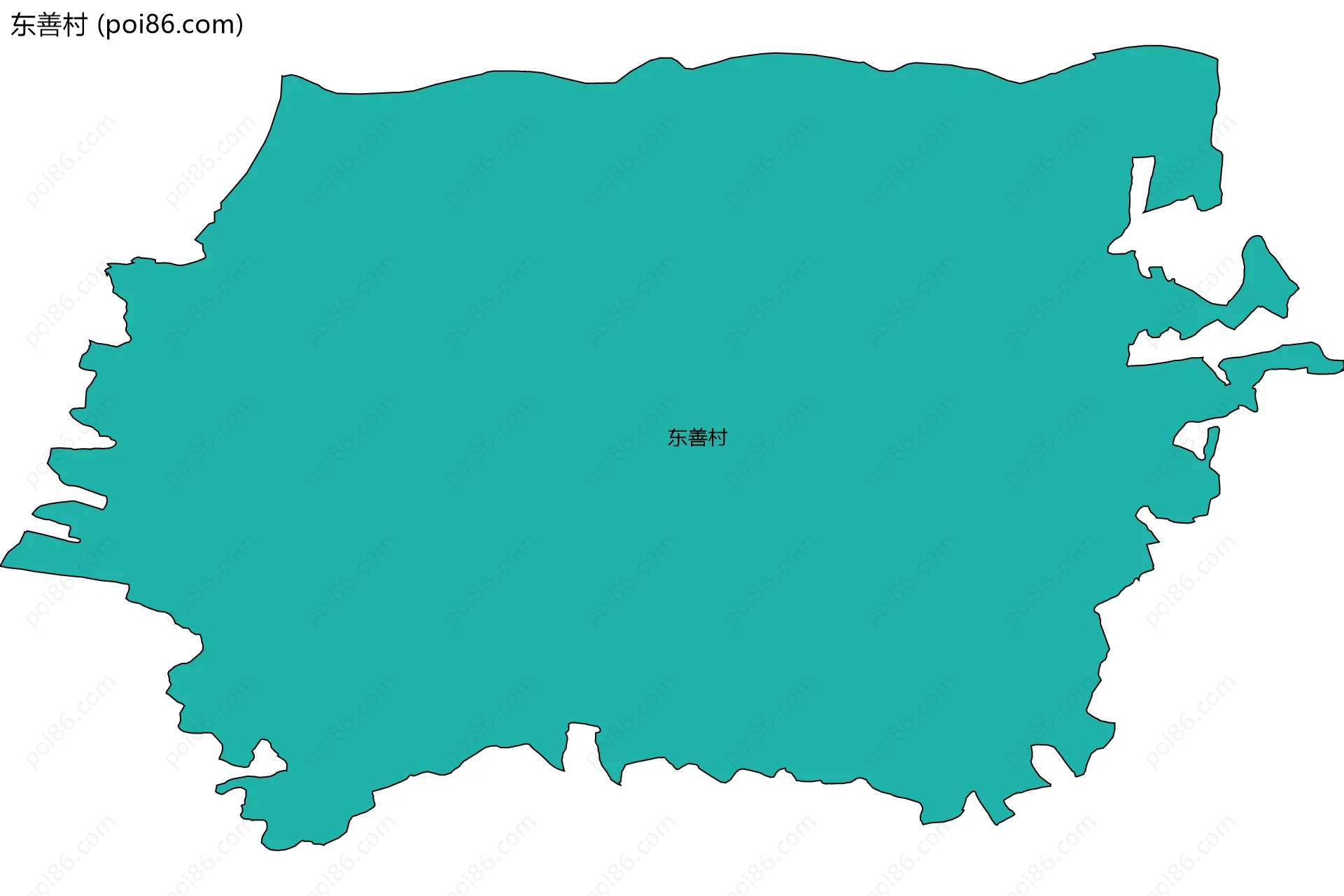 东善村边界地图