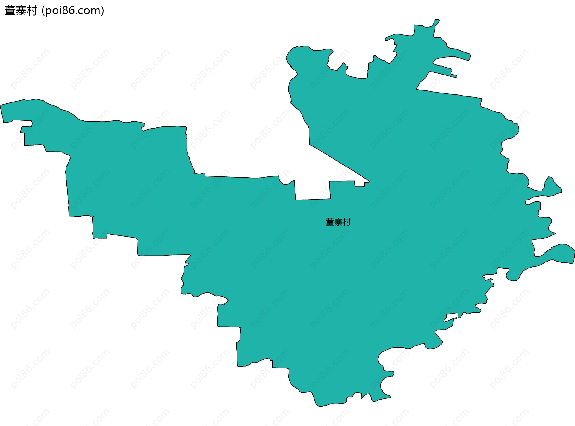 董寨村边界地图