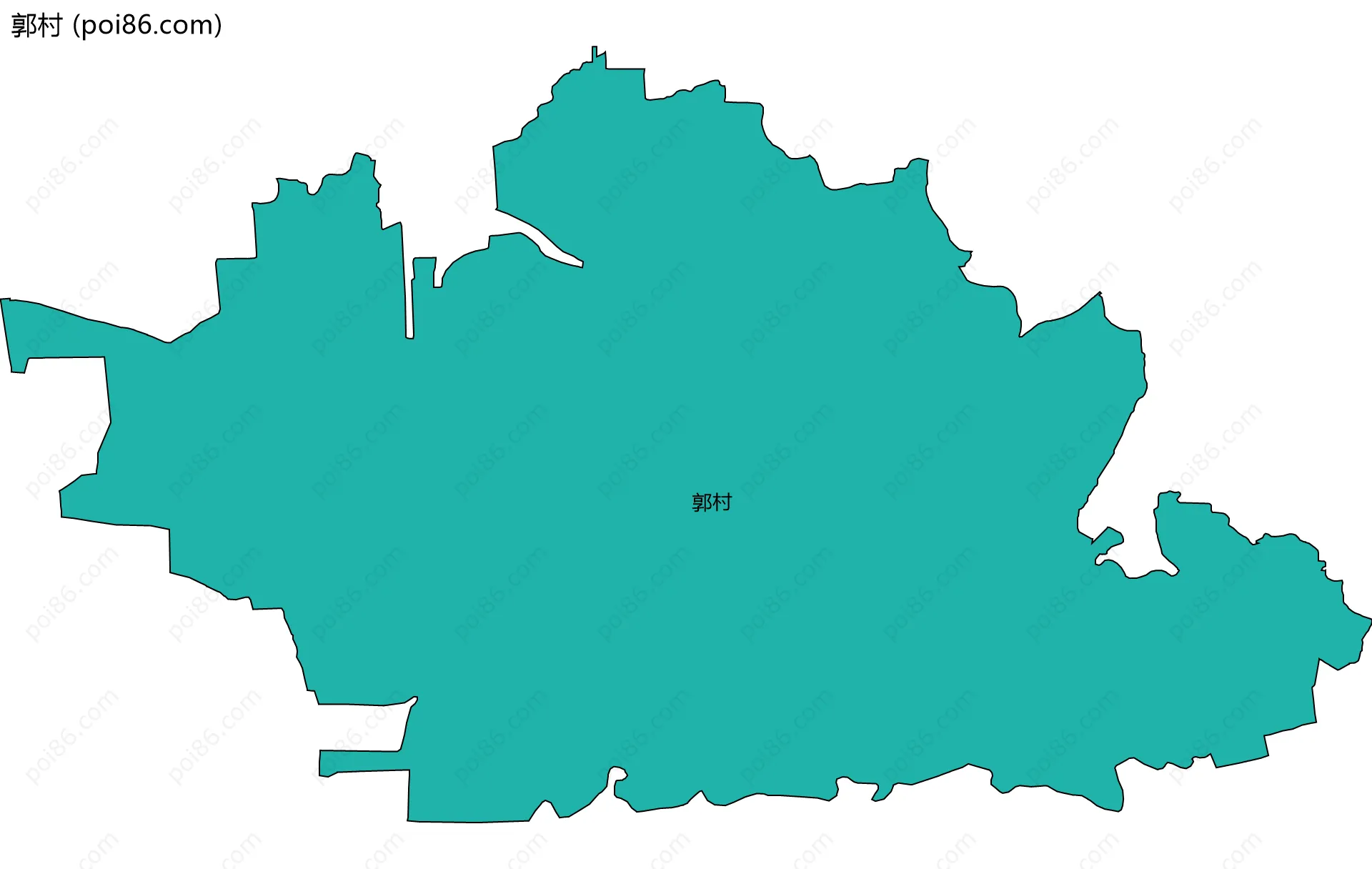 郭村边界地图