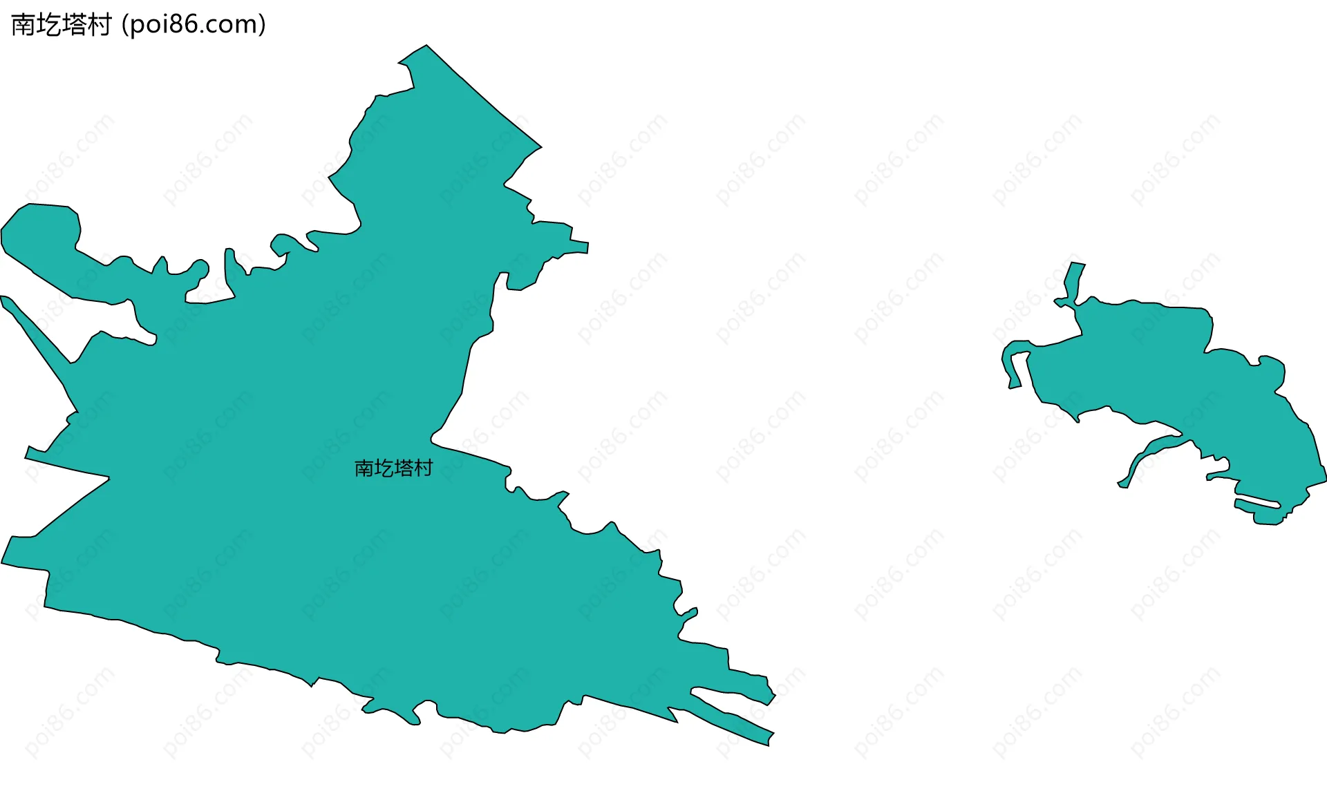 南圪塔村边界地图