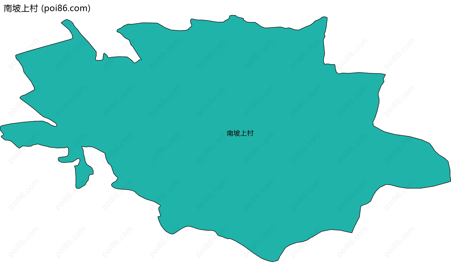 南坡上村边界地图