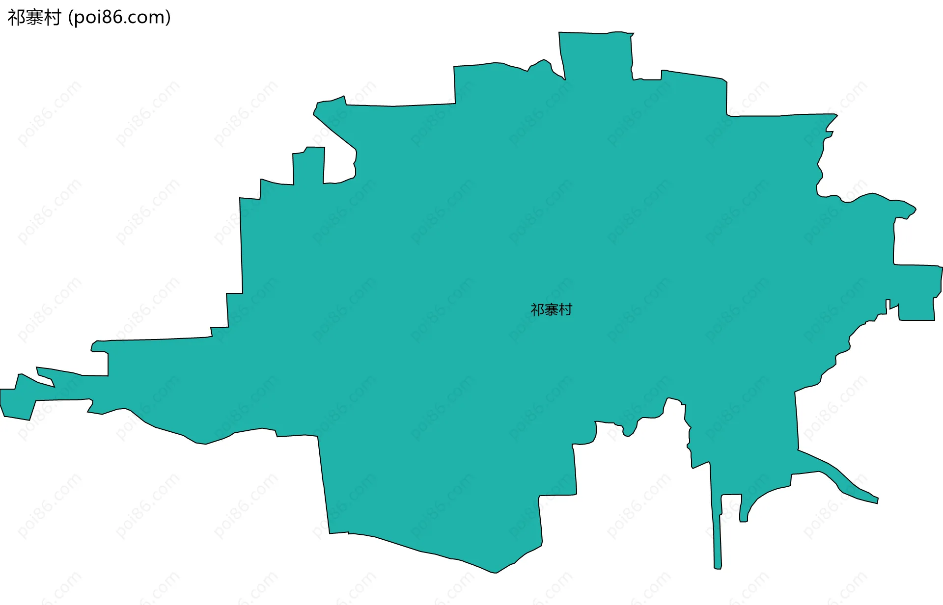 祁寨村边界地图