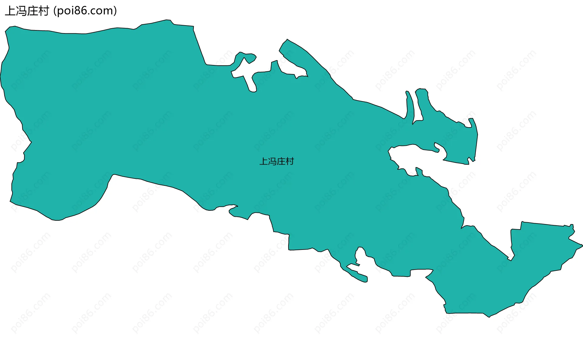 上冯庄村边界地图