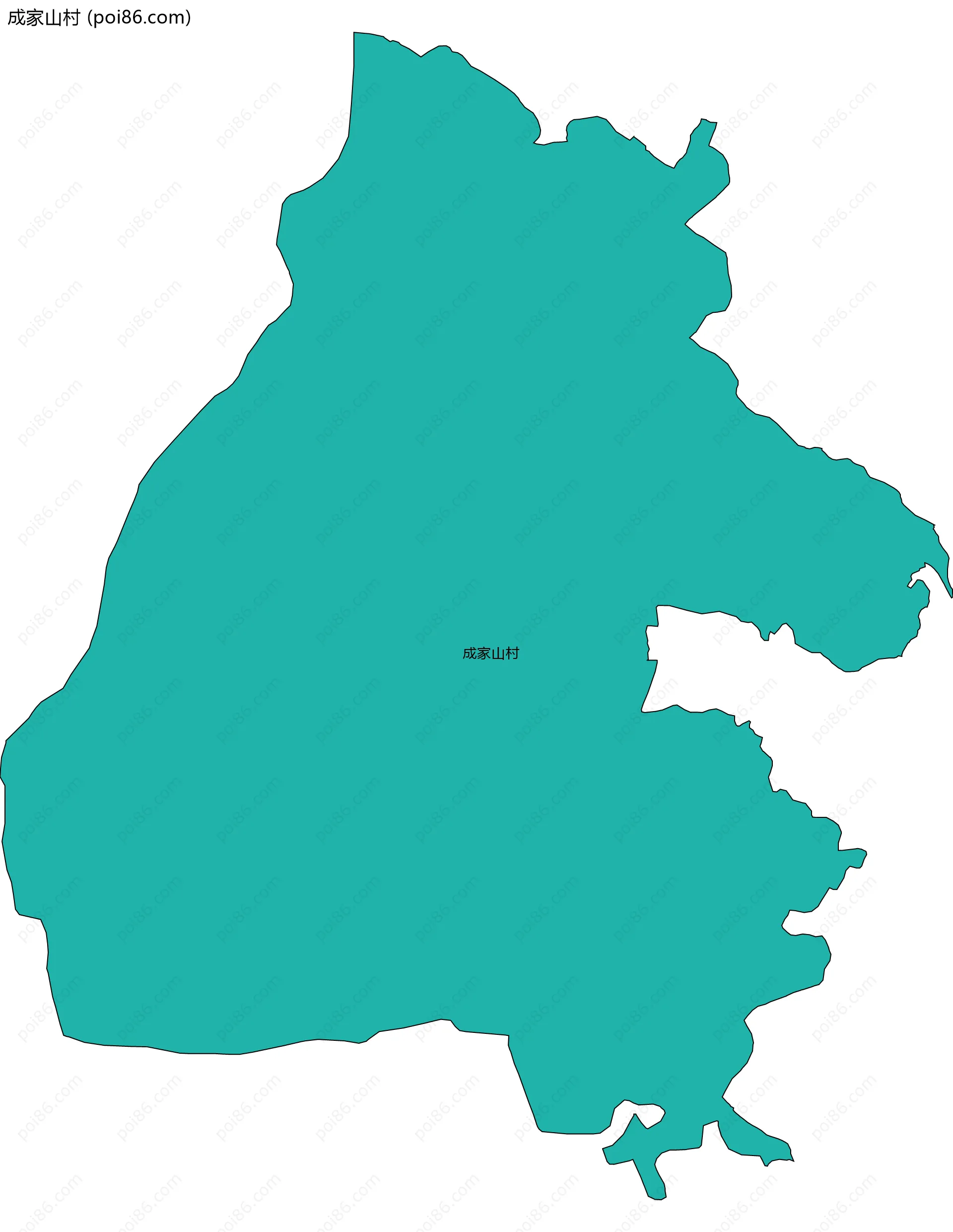 成家山村边界地图