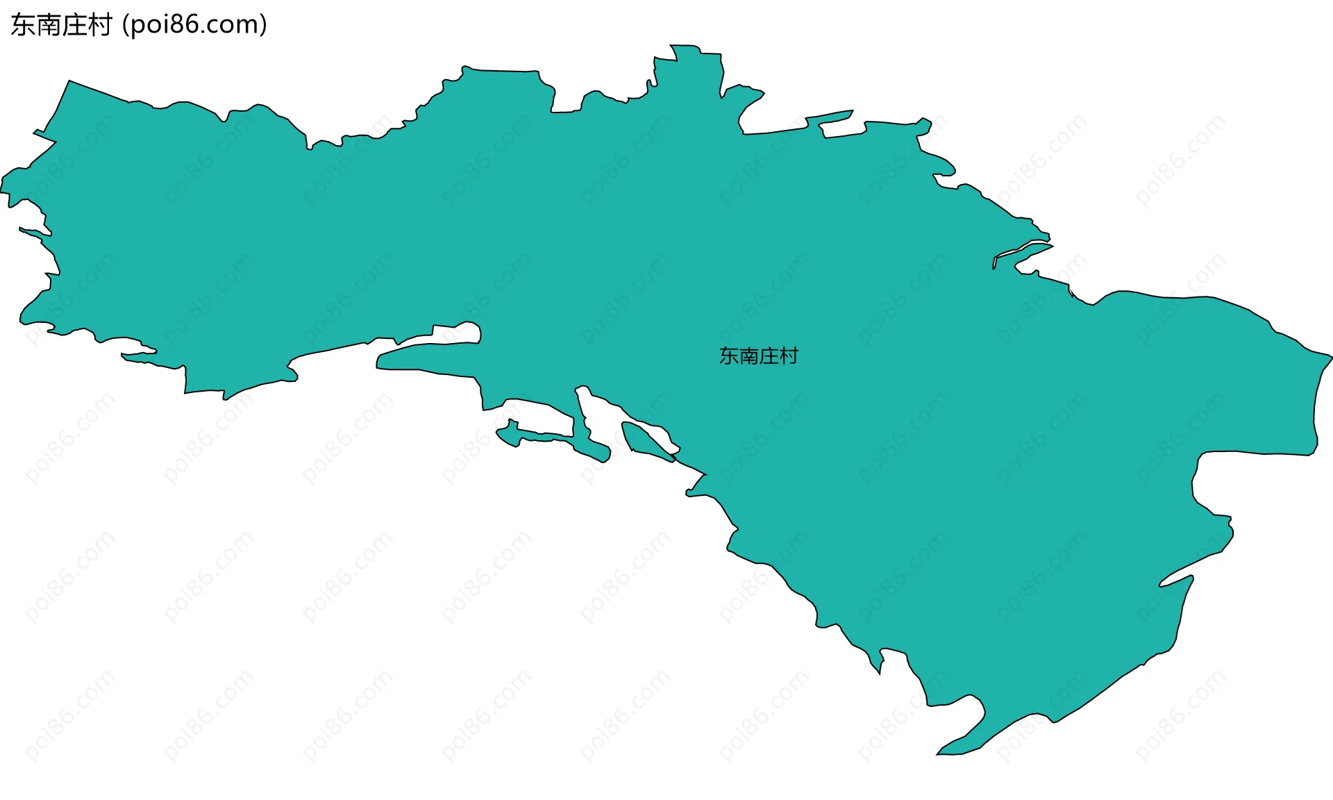 东南庄村边界地图