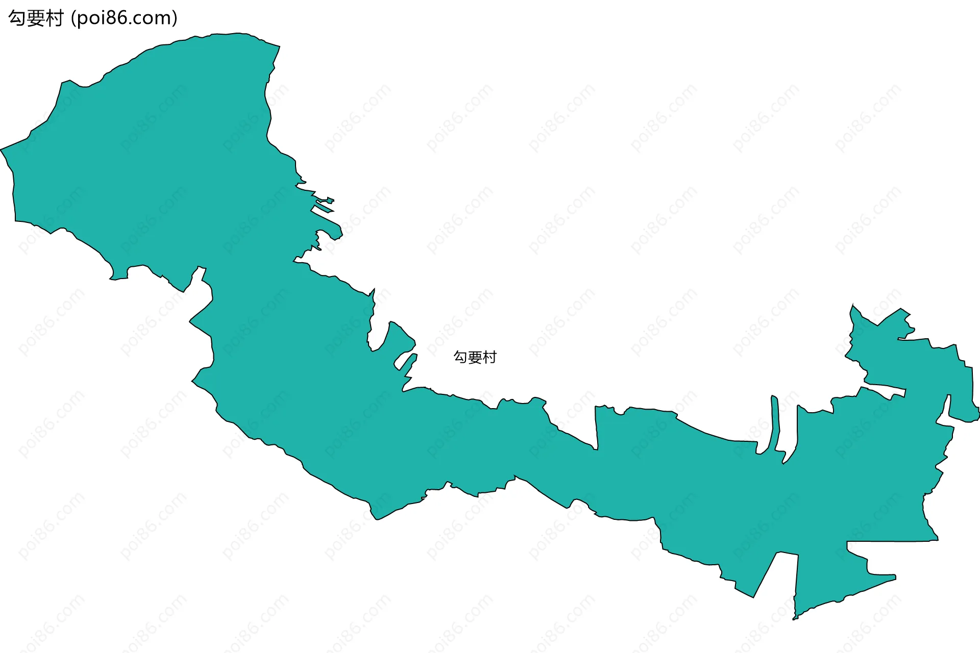 勾要村边界地图