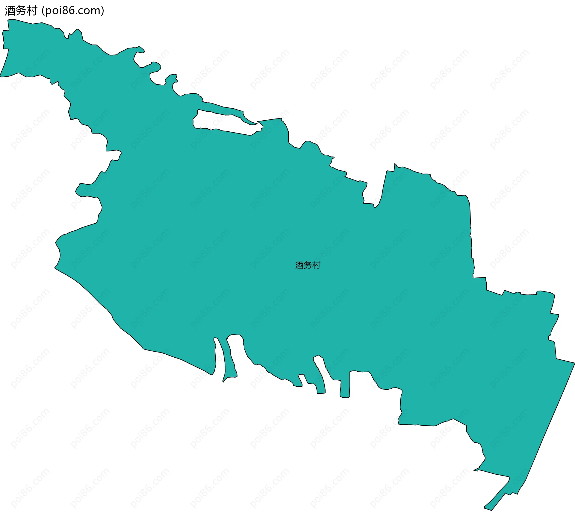 酒务村边界地图