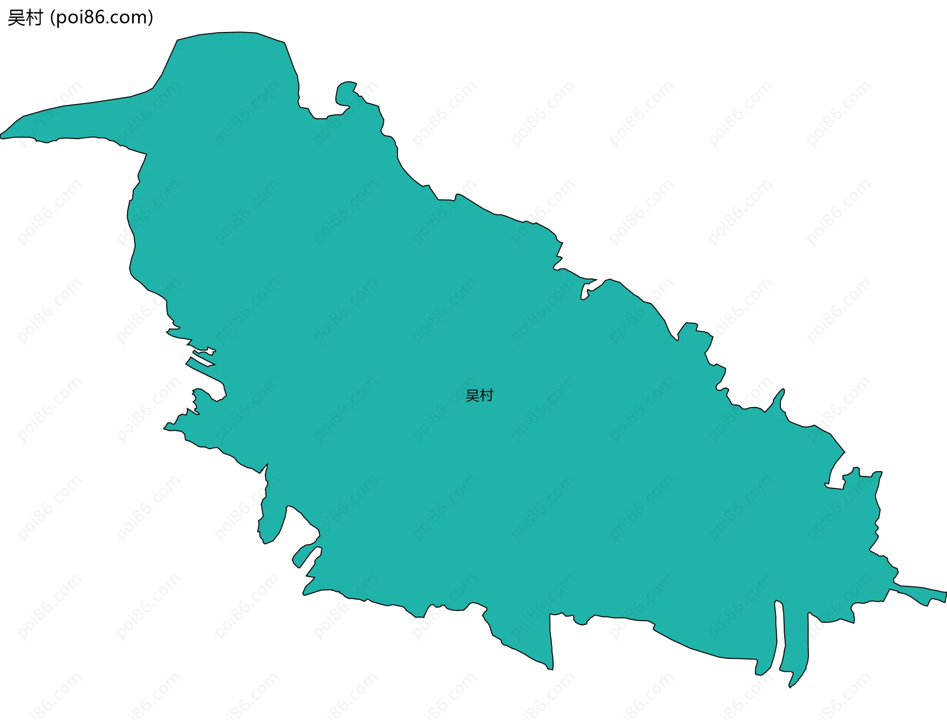 吴村边界地图