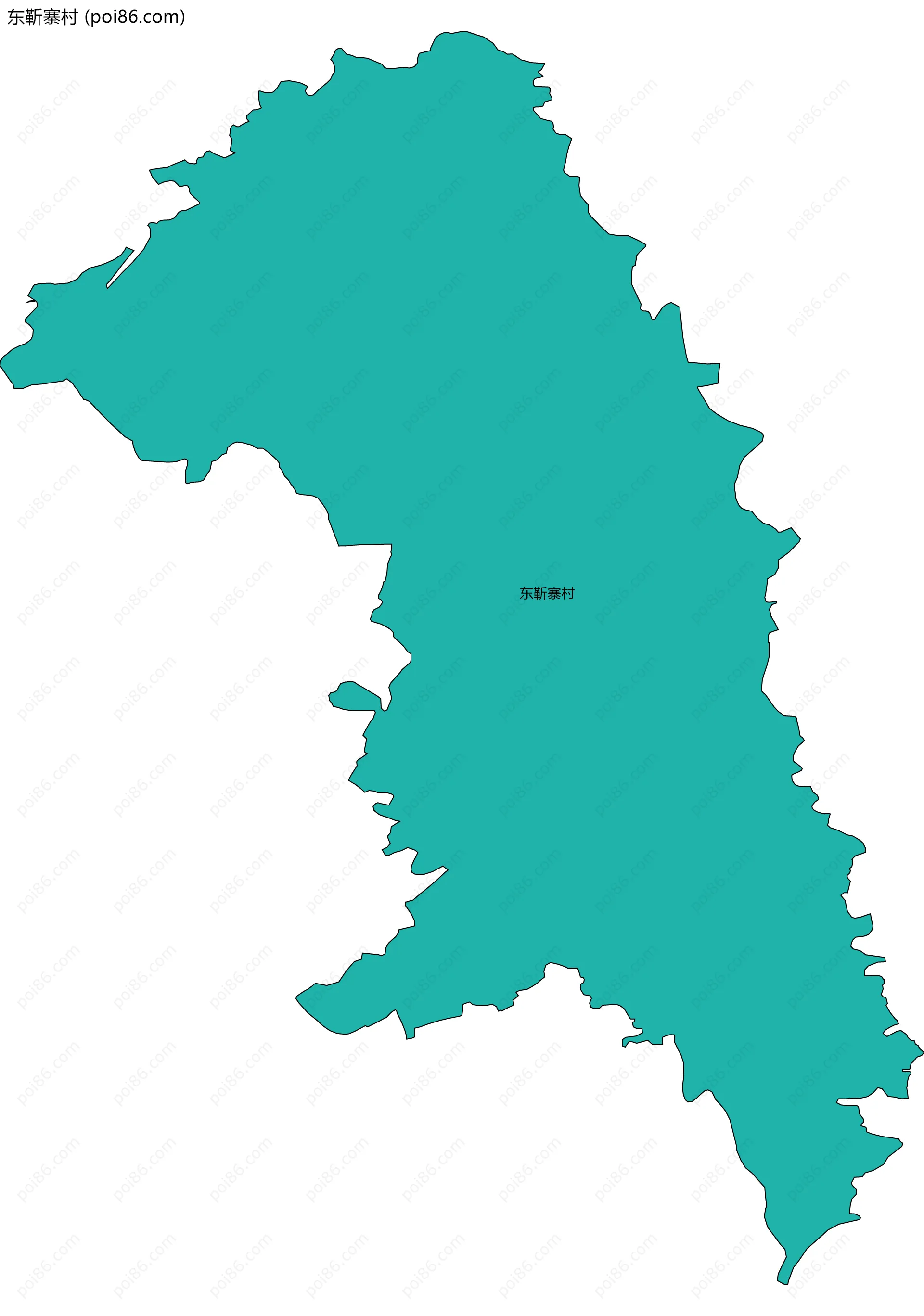 东靳寨村边界地图