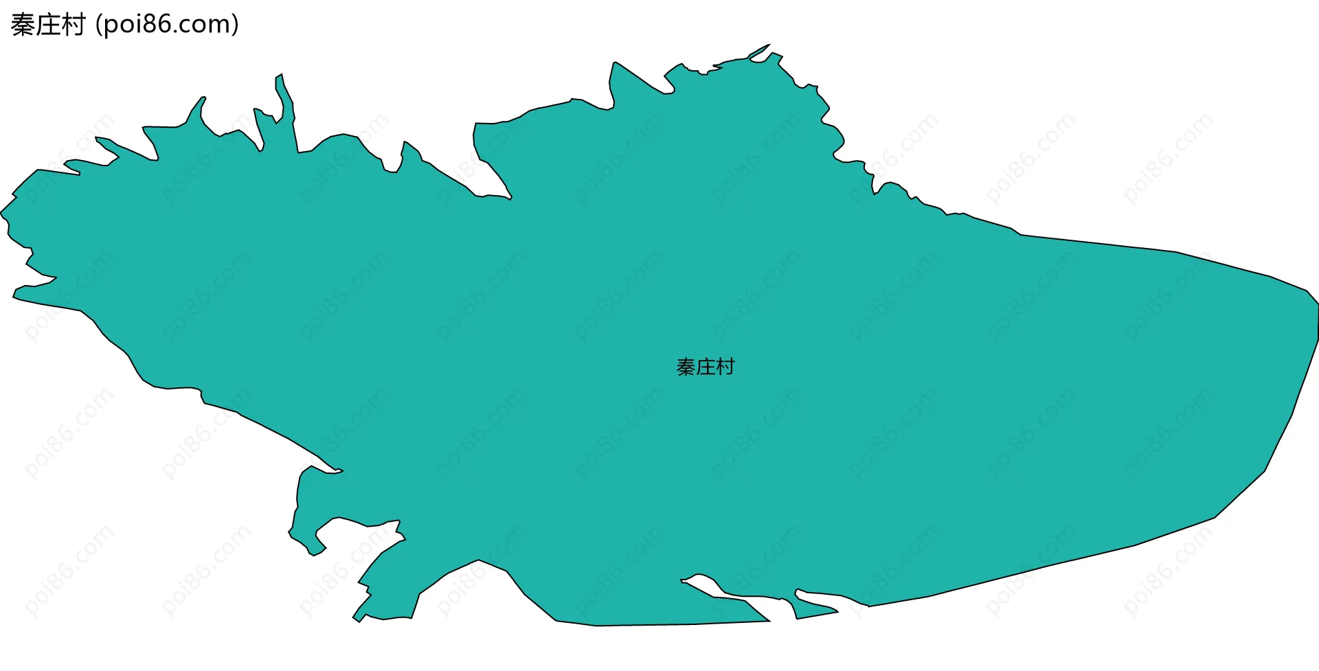 秦庄村边界地图