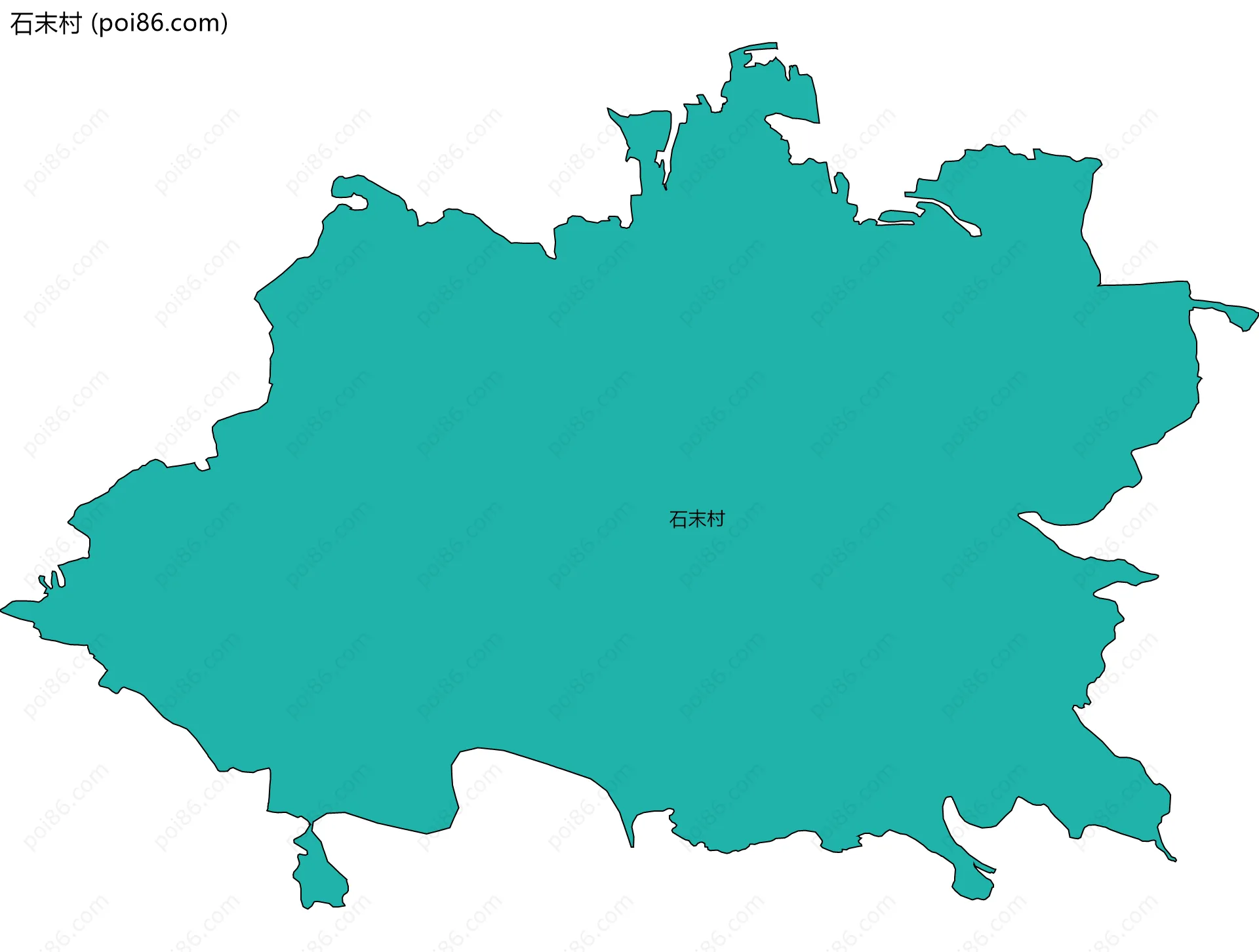 石末村边界地图